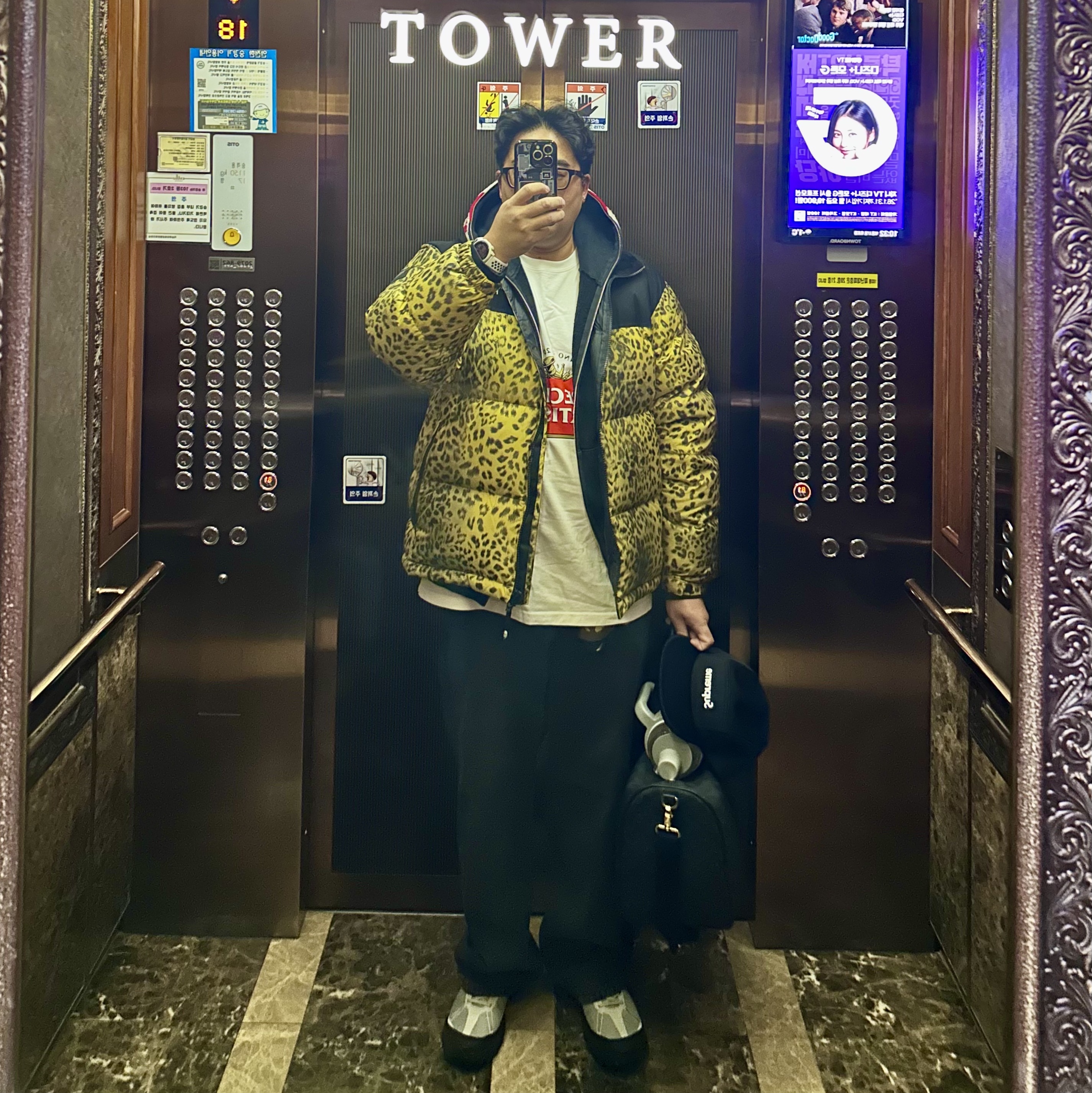 Supreme Windstopper Earflap Camp Cap Black - 24FW, Norda 001A Pewter 착용 스타일 - 1