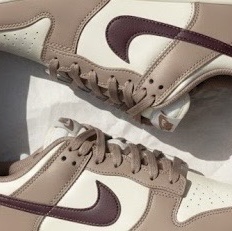 (W) Nike Dunk Low Wolf Grey Rosewood 착용 스타일