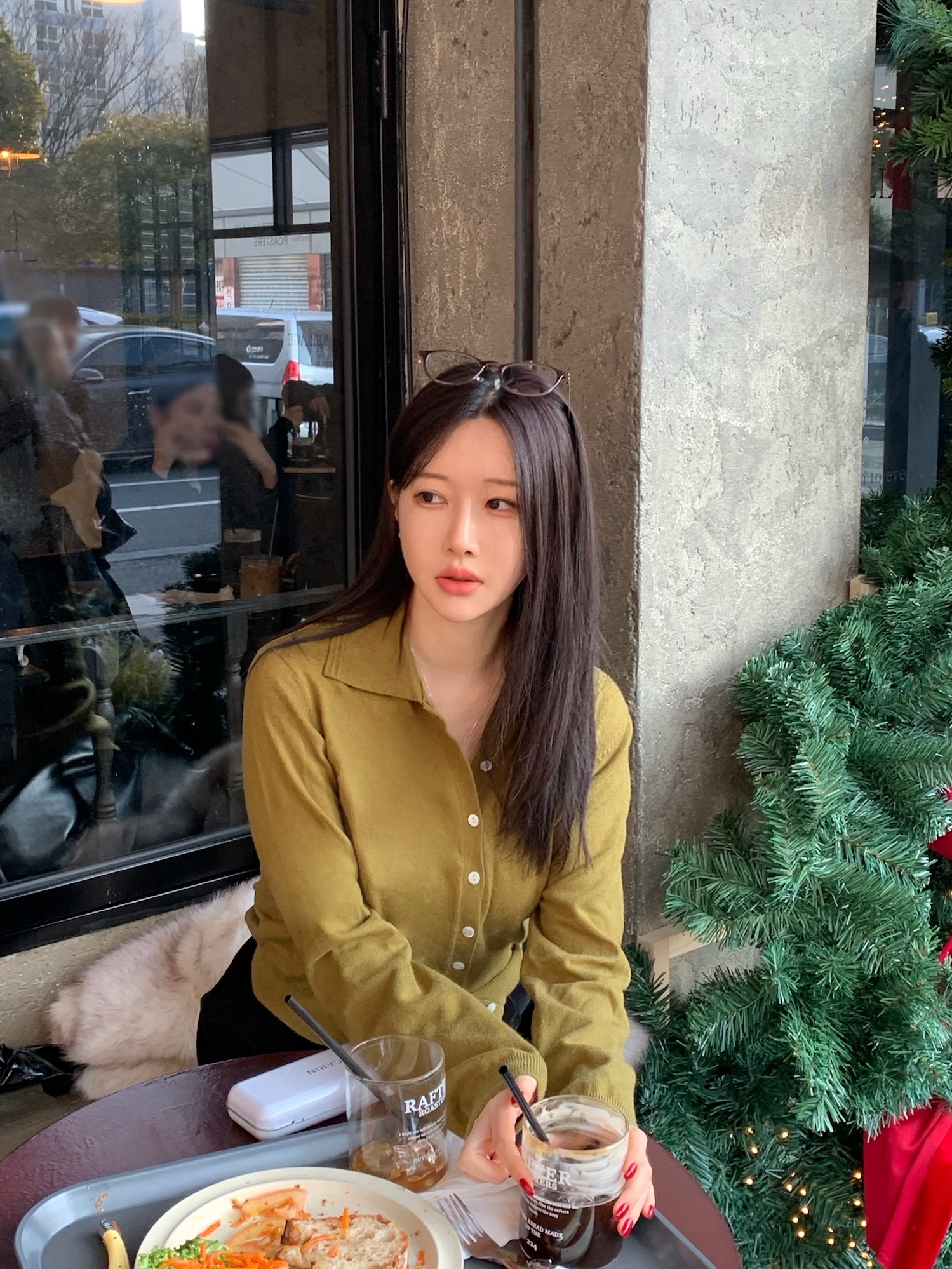 Carin Air 2 R C2 Clear Beige 착용 스타일