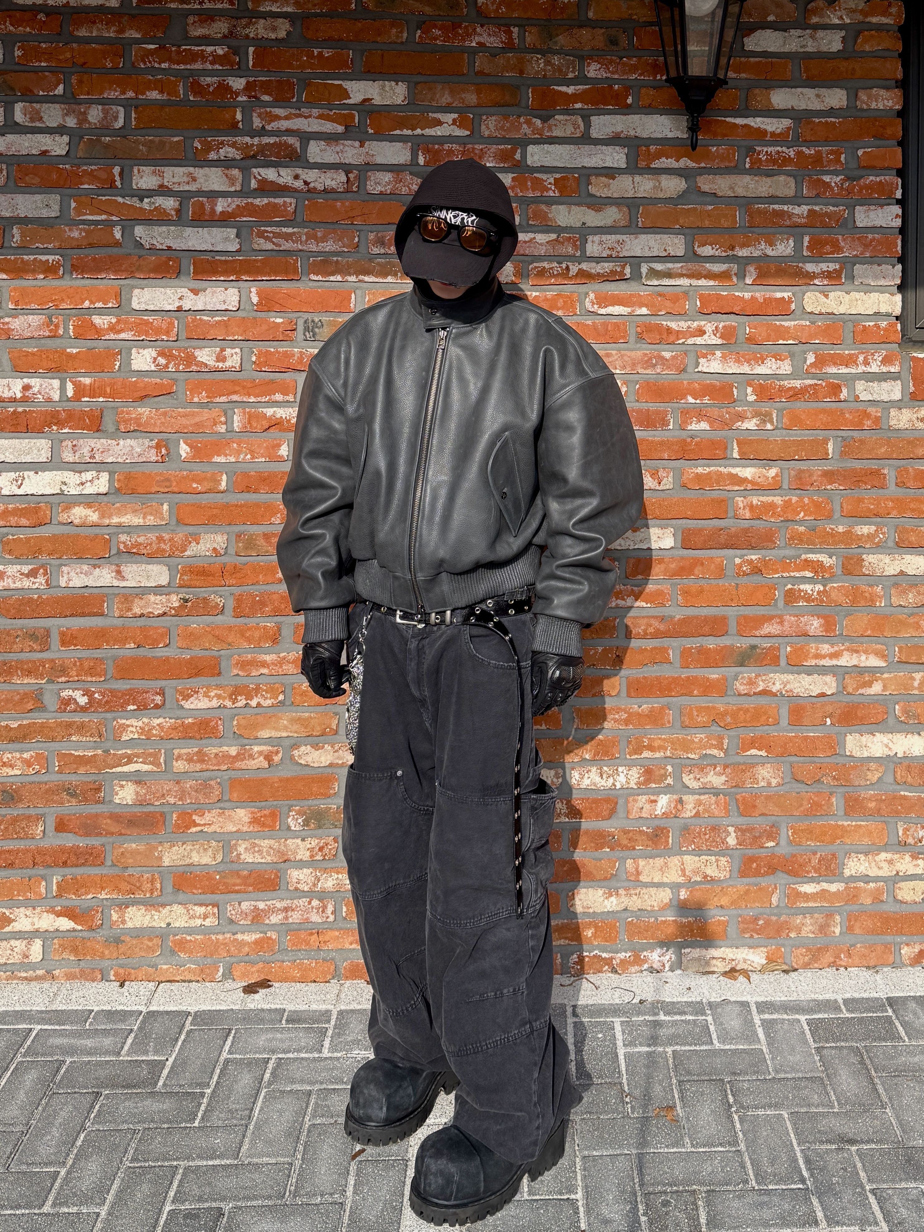 Balenciaga Stomper Bootie Black, Nonnod Double knee cover pants Vintage black 착용 스타일 - 2