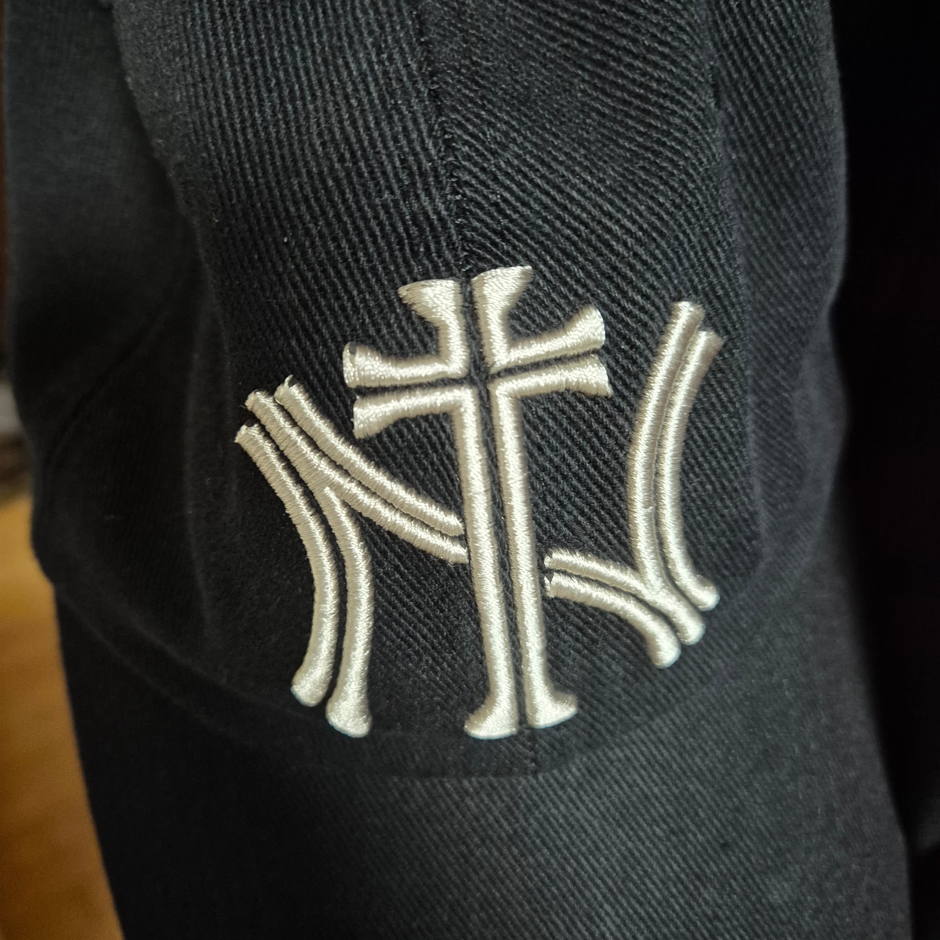 ETCE Ny Cross Washed Cap Black 착용 스타일