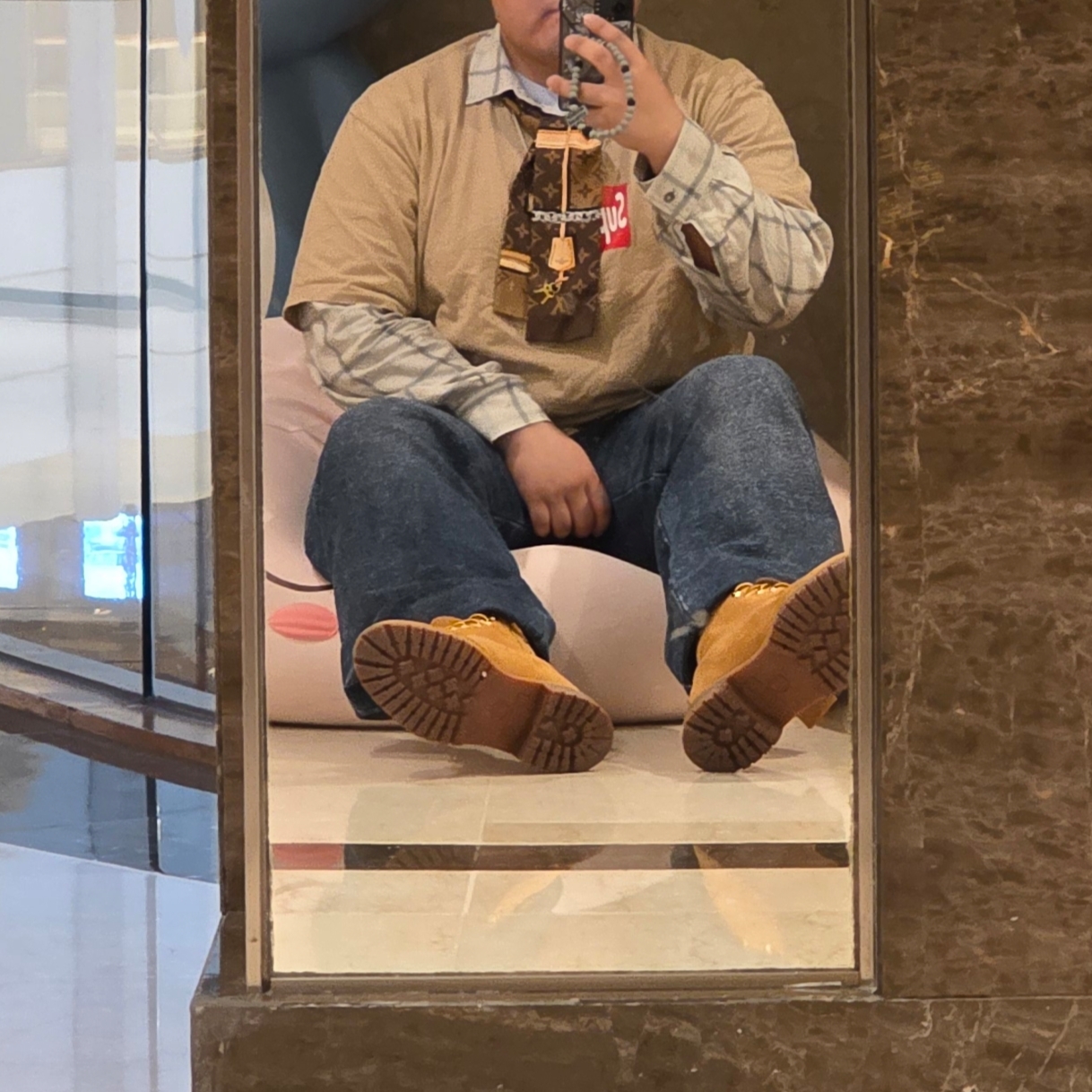 Supreme Stick T-Shirt Khaki - 25FW, Timberland Premium 6 inch Waterproof Boot Wheat Nubuck - Wide 착용 스타일 - 3