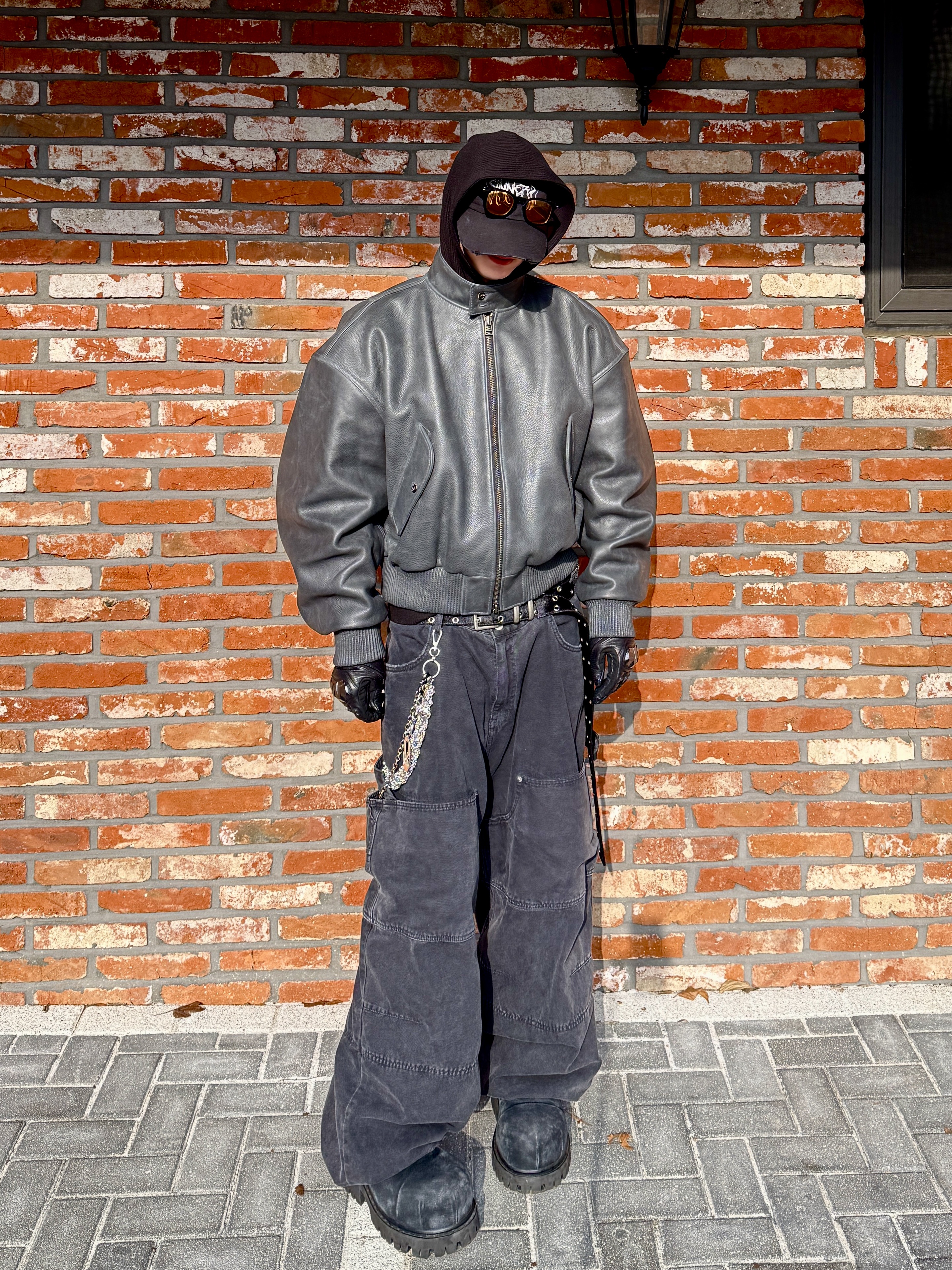 Balenciaga Stomper Bootie Black, Nonnod Double knee cover pants Vintage black 착용 스타일 - 1
