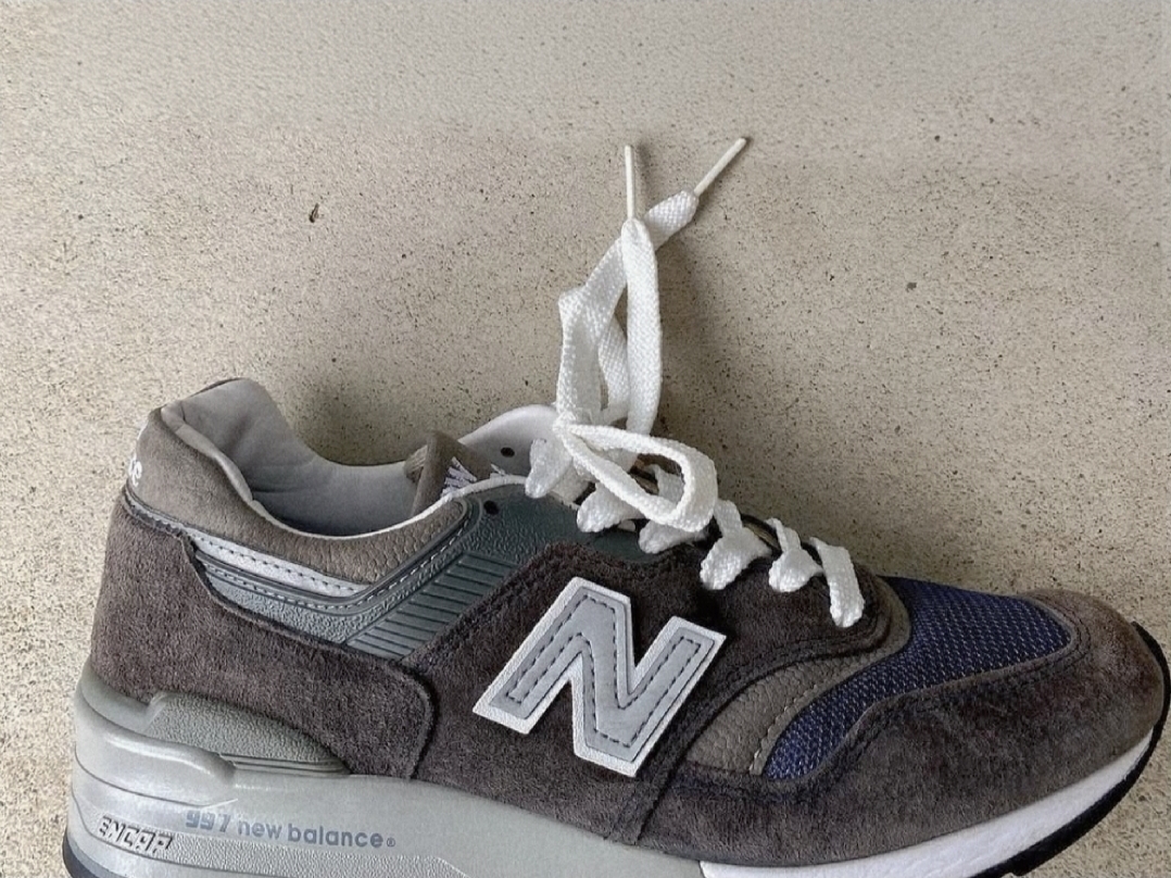 New Balance 997 Made in USA Navy - D Standard 착용 스타일
