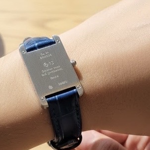 NUMBERING #1901 A13 Watch Bracelet Blue/Silver 착용 스타일