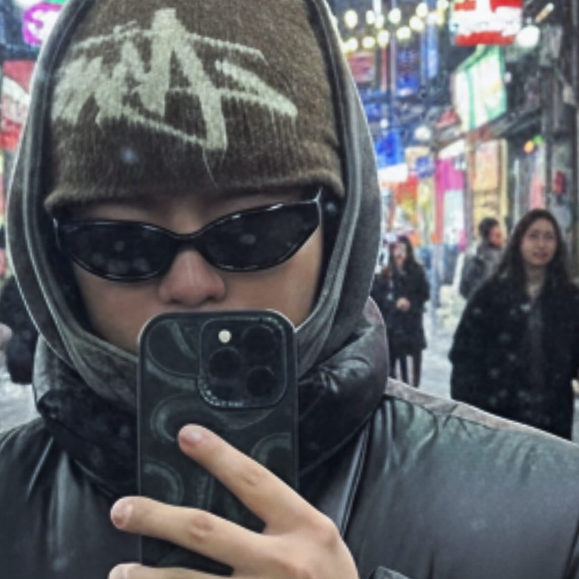 Stussy Brushed Out Stock Skullcap Beanie Brown 착용 스타일