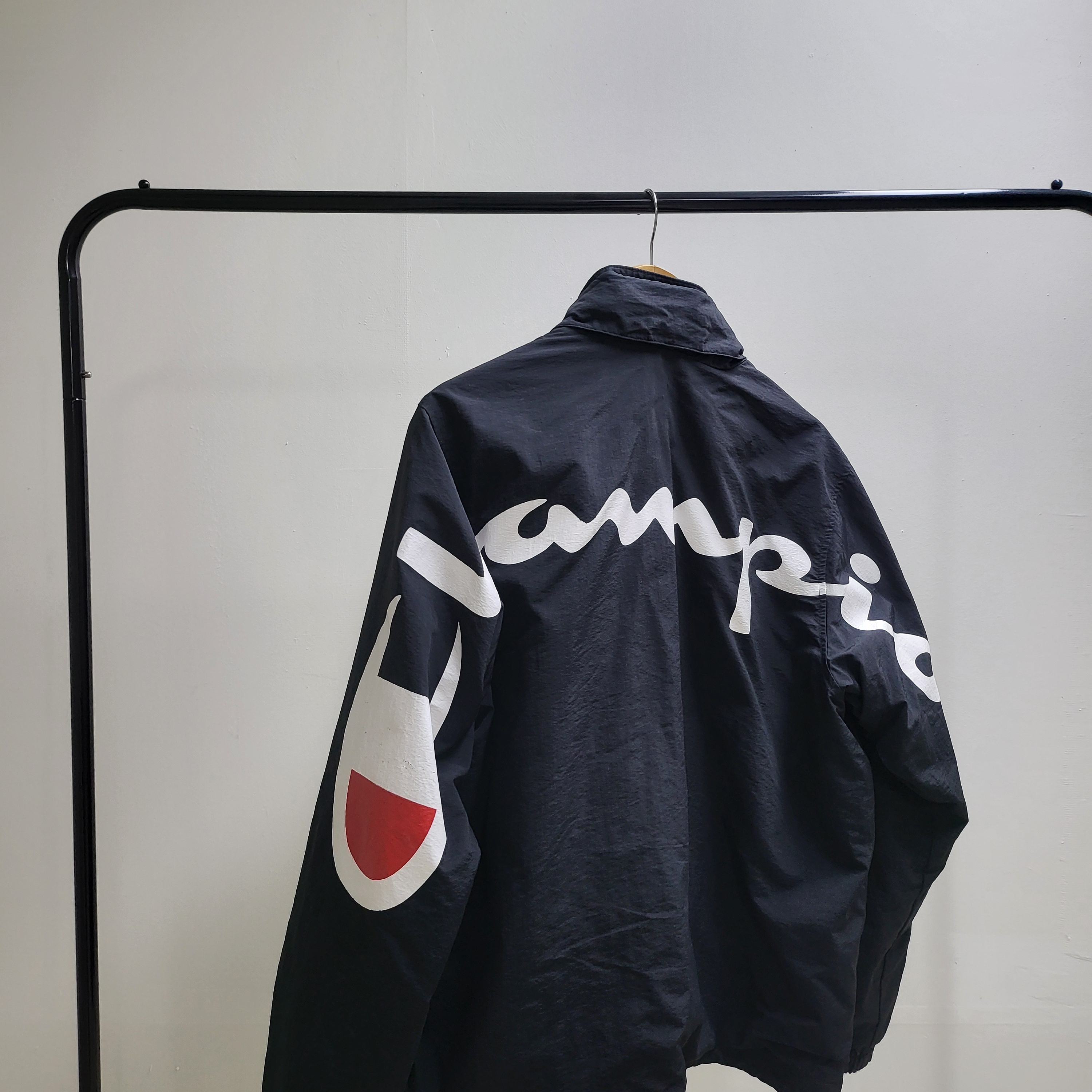 Supreme Champion Track Jacket Black - 18SS 착용 스타일 - 2