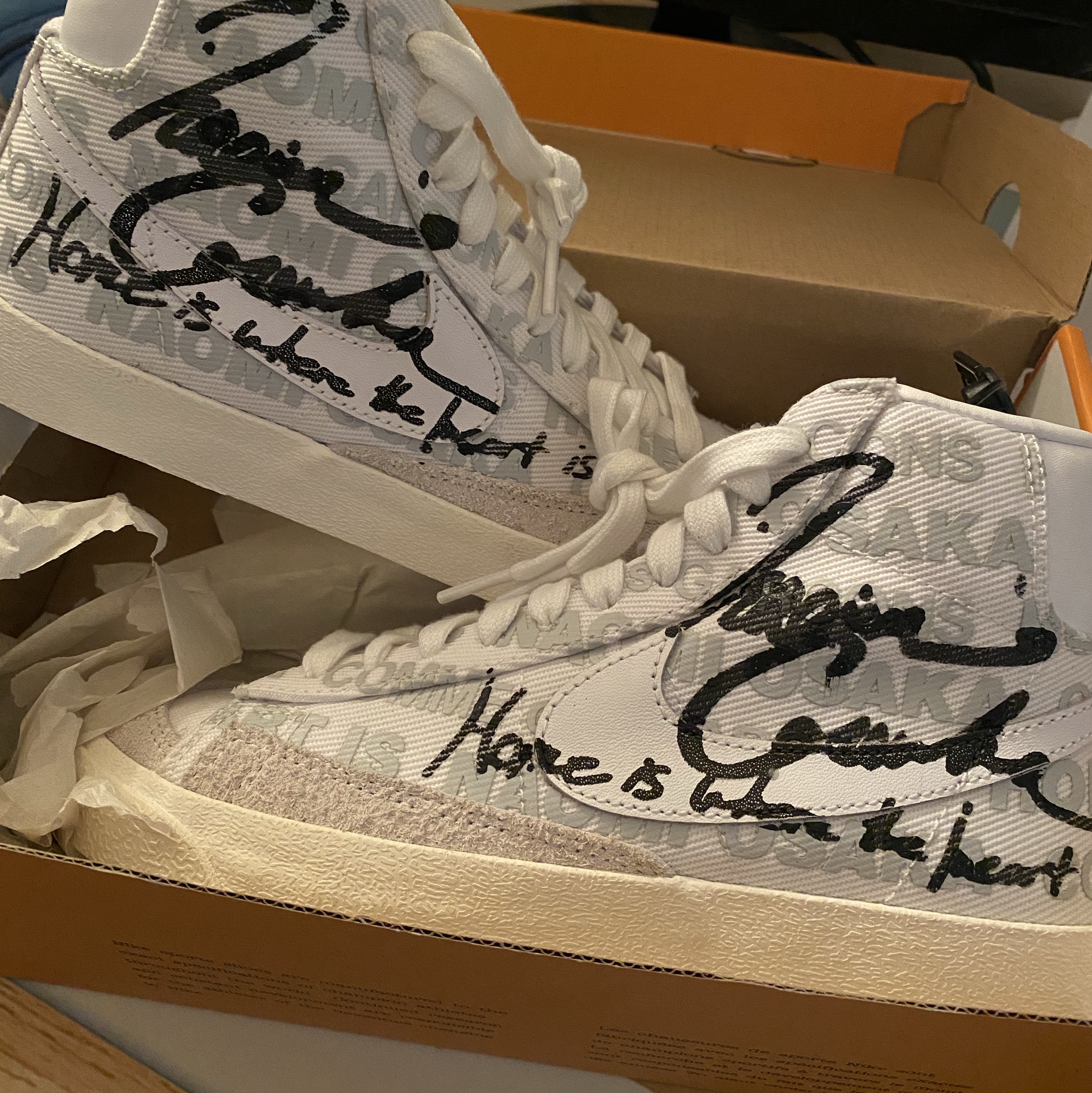 Nike x Comme des Garcons x Naomi Osaka Blazer Mid '77 착용 스타일