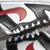 Nike Dunk Low Retro Black University Red 착용 스타일