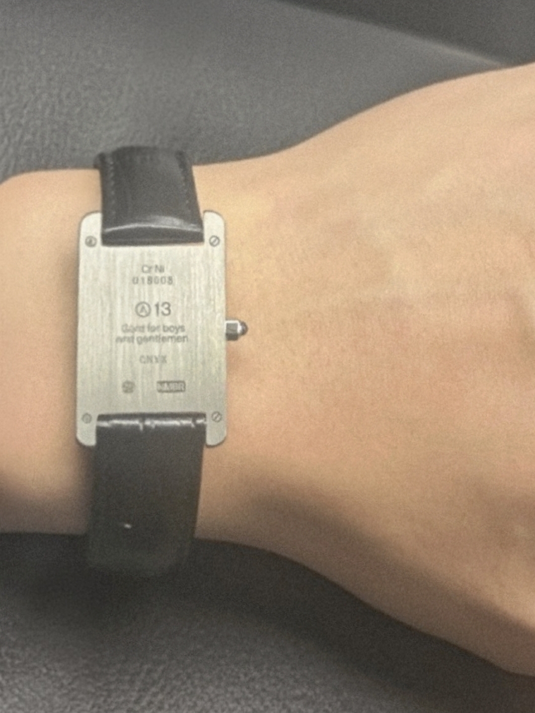 NUMBERING #1901 A13 Watch Bracelet Black/Silver 착용 스타일