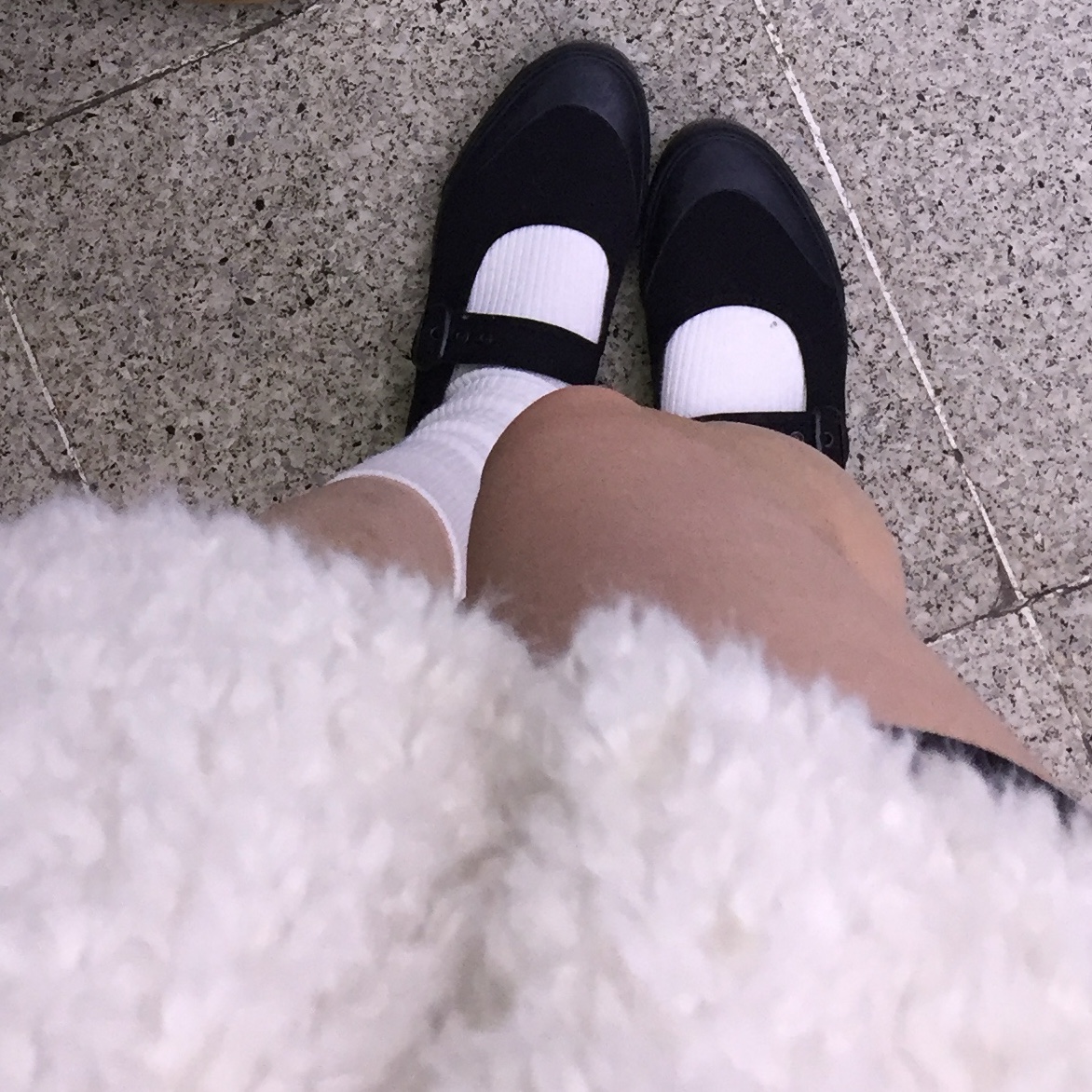 Vans Mary Jane Black 착용 스타일