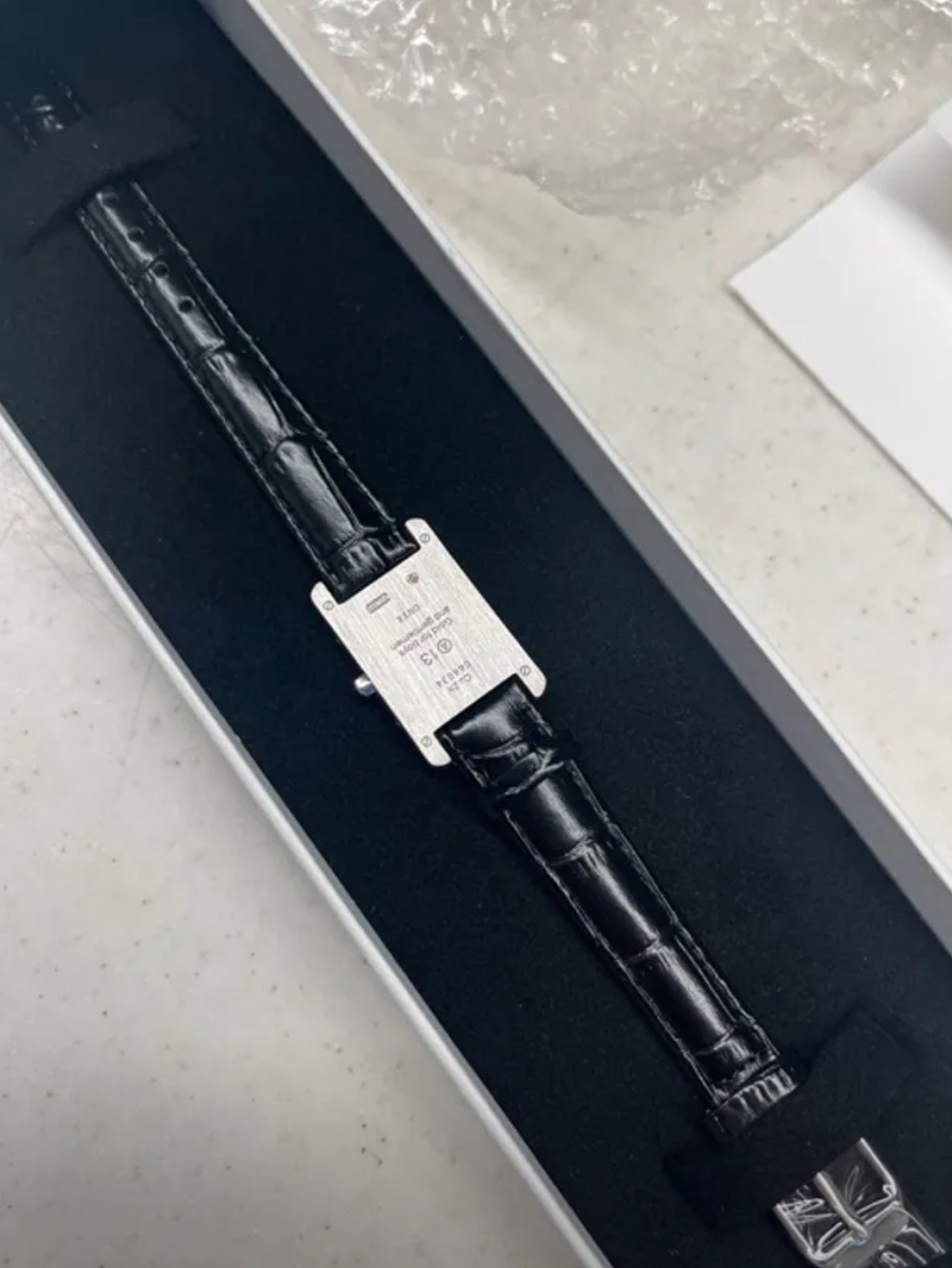 NUMBERING #1901 A13 Watch Bracelet Black/Silver 착용 스타일