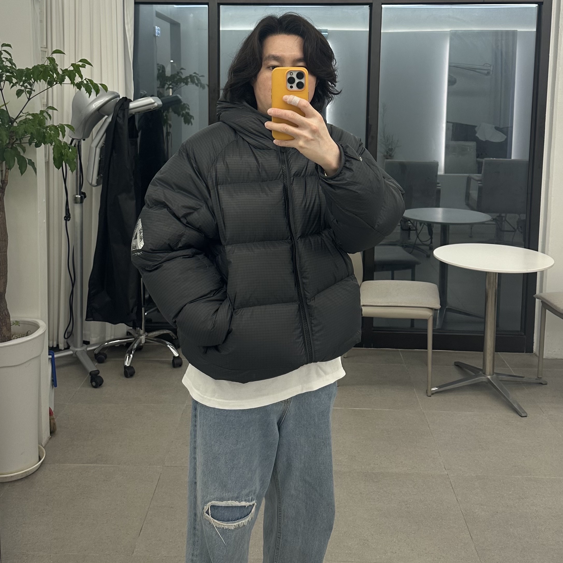 Palace Pertex Quantum RS Puffa Black - 25FW 착용 스타일