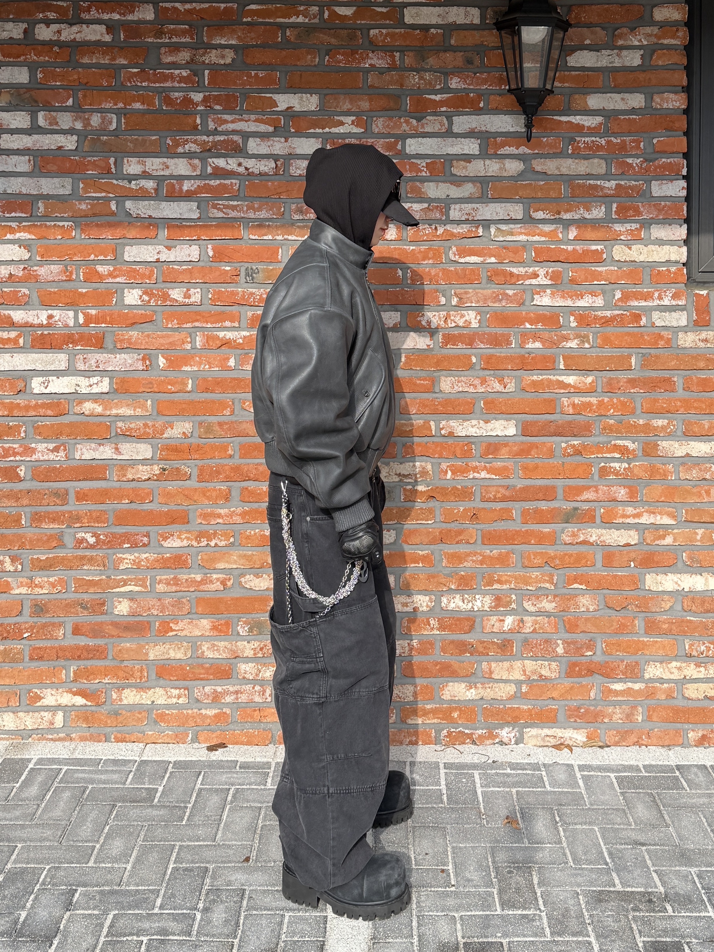 Balenciaga Stomper Bootie Black, Nonnod Double knee cover pants Vintage black 착용 스타일 - 4
