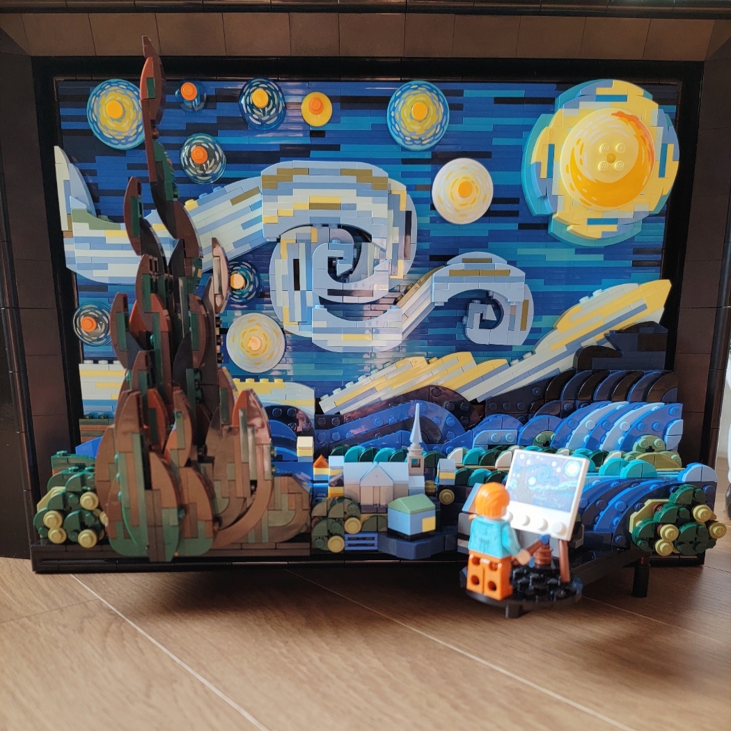 Lego Vincent Van Gogh The Starry Night 착용 스타일
