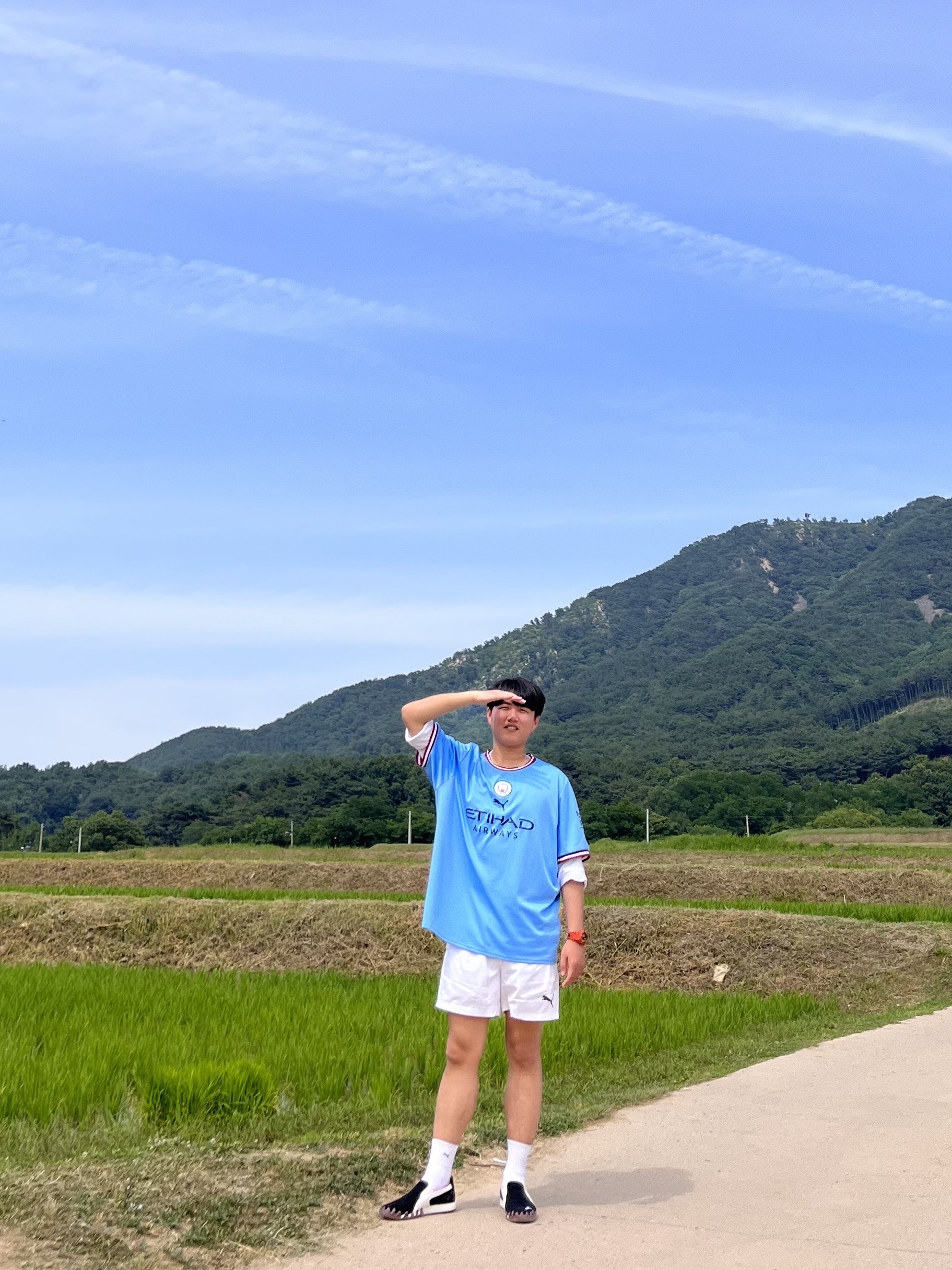 Puma Manchester City 2022/23 Home Jersey Team Light Blue (Non Marking Ver.) 착용 스타일 - 1