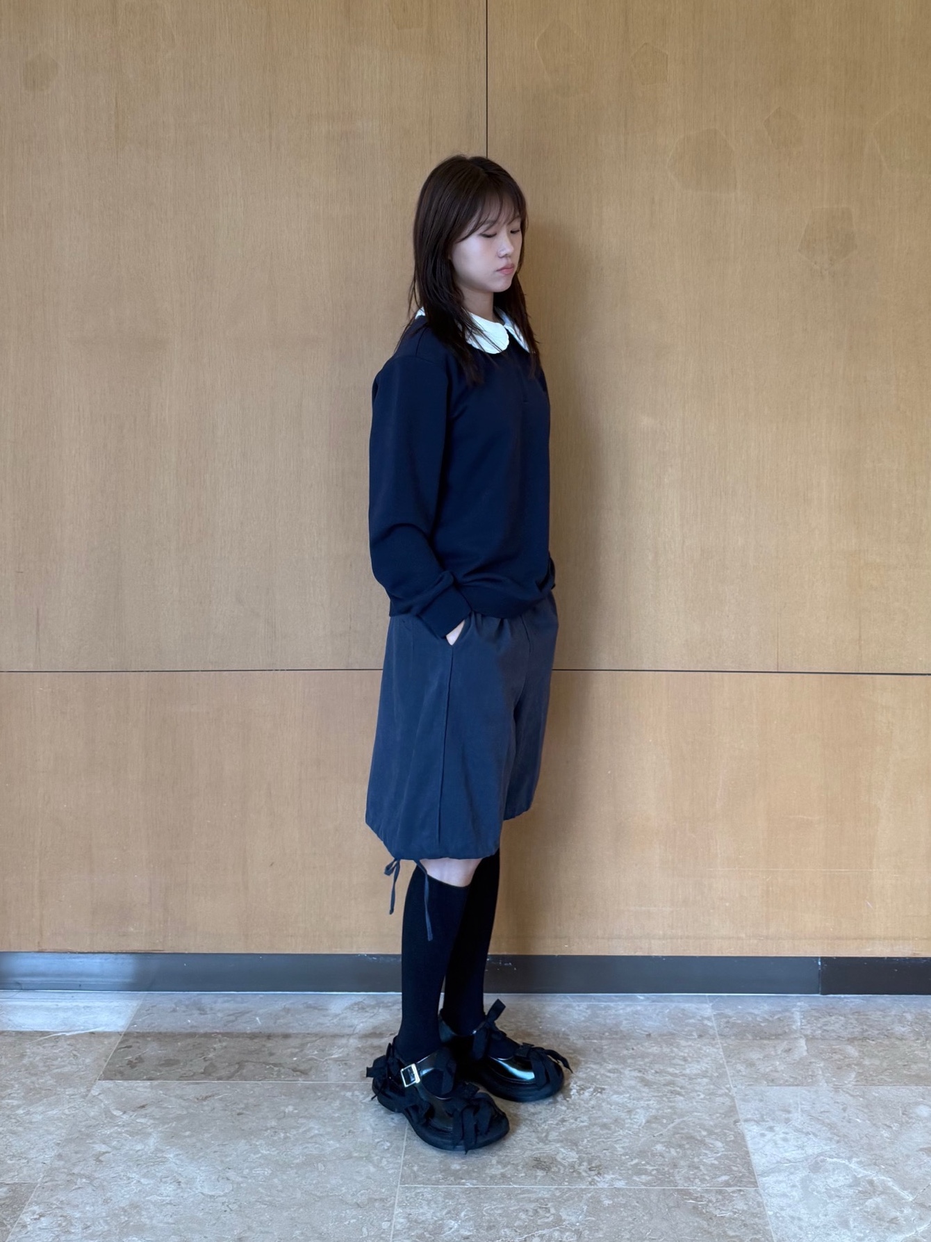 Phileo Women Mary Jane Superstrate Black - 25FW 착용 스타일 - 9