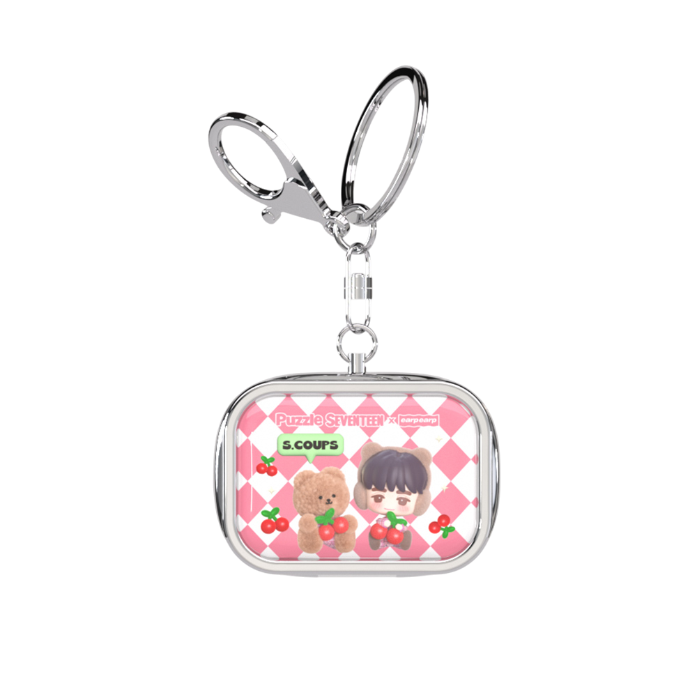 [퍼즐 세븐틴 X 어프어프] 틴케이스 키링 (에스쿱스)([Puzzle SEVENTEEN X EARPEARP] Tin Case Key Chain (S.COUPS))