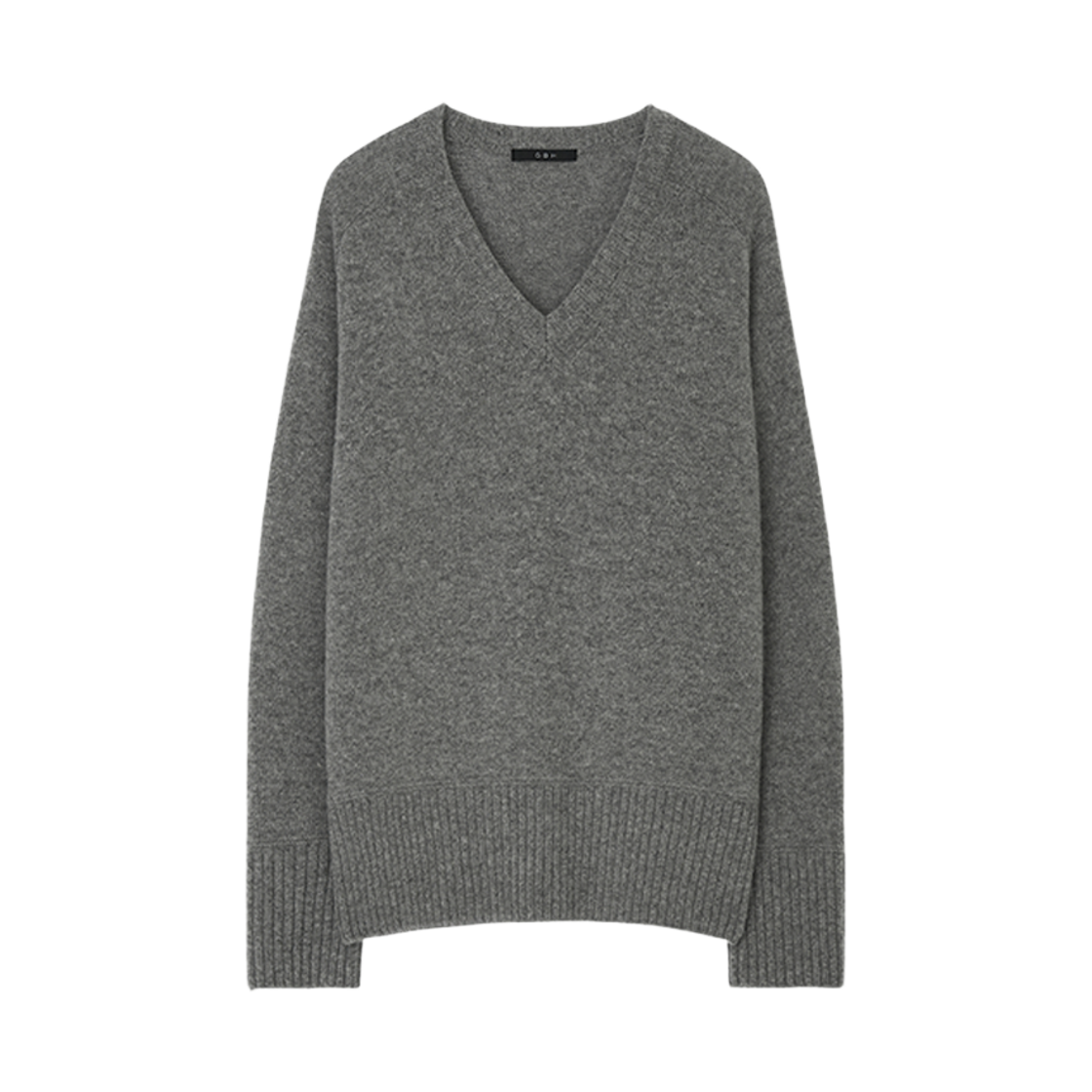지비에이치 어페럴 울 브이넥 스웨터 / 그레이