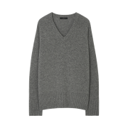 GBH APPAREL Wool V-Neck Sweater / Grey