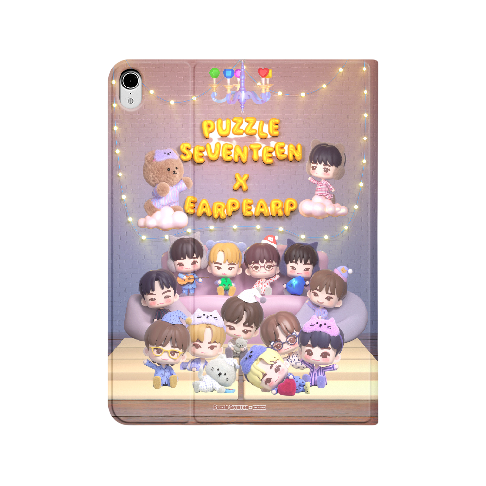 [퍼즐 세븐틴 X 어프어프] 아이패드 커버 (파자마 파티)([Puzzle SEVENTEEN X EARPEARP] iPad COVER (PAJAMA PARTY)) - 2