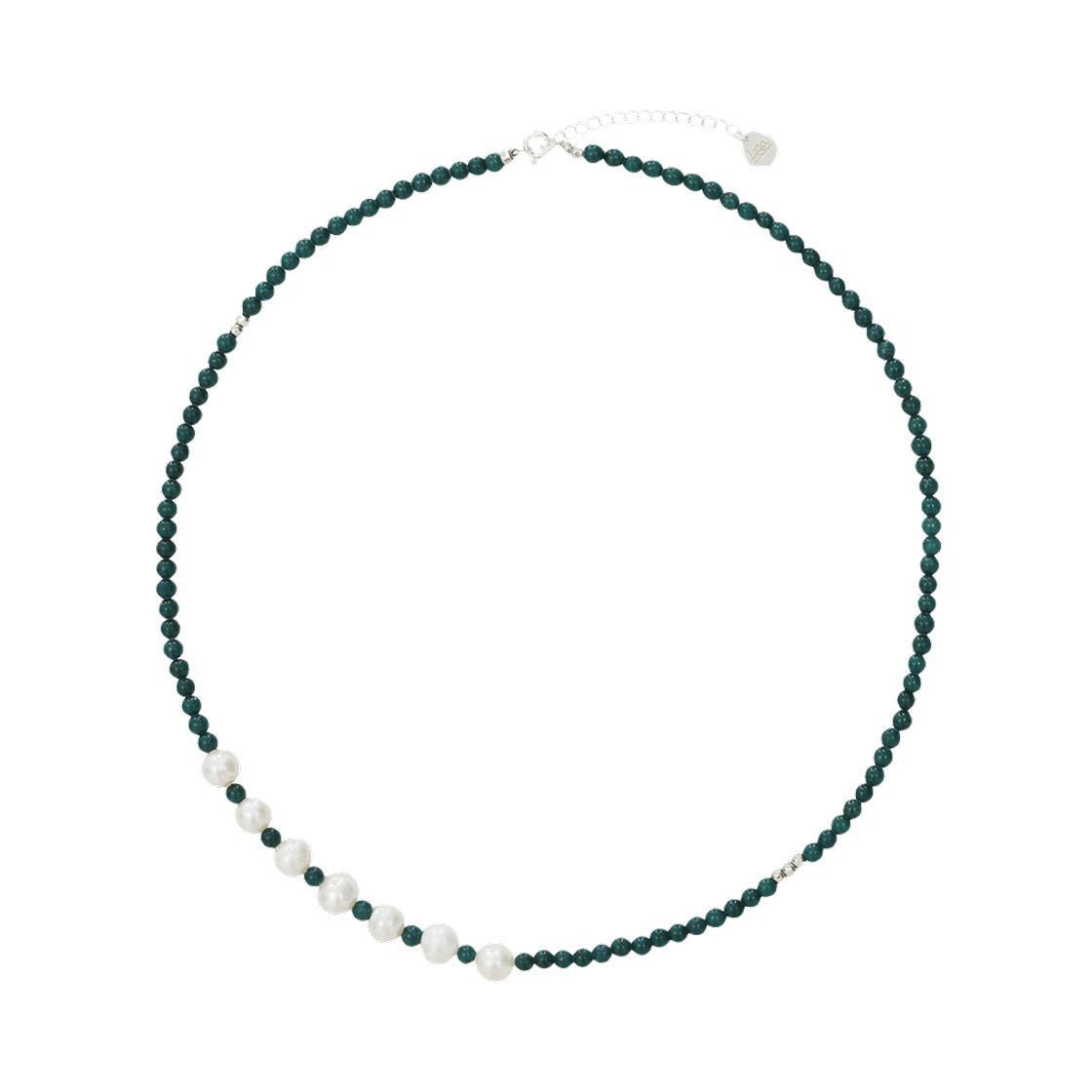 - Aviemuah Agate Pearl Necklace Green