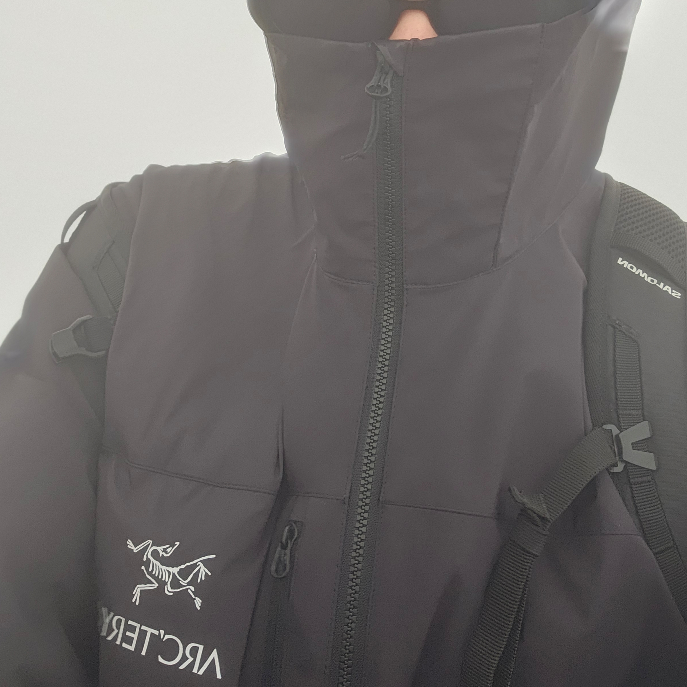 Arc'teryx Squamish Hoody Black 착용 스타일