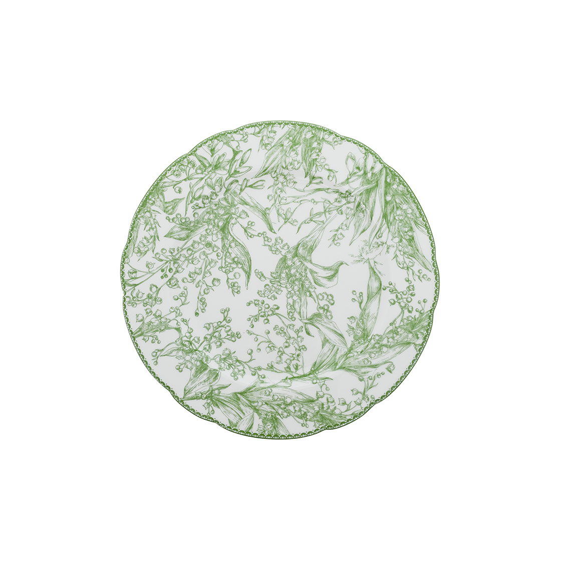 디올 뉴 릴리 오브 더 밸리 디너 플레이트 2P SET (5ET2139)(Dior New Lily of the Valley Dinner Plate Set (2 Pieces))