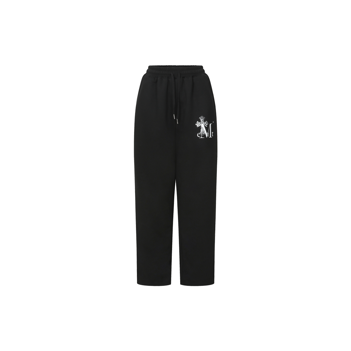 P0000BFI MUCENT Sahara Gradation Leopard Cross Sweat Pants Unisex (2Color) Black - Leopard Gray