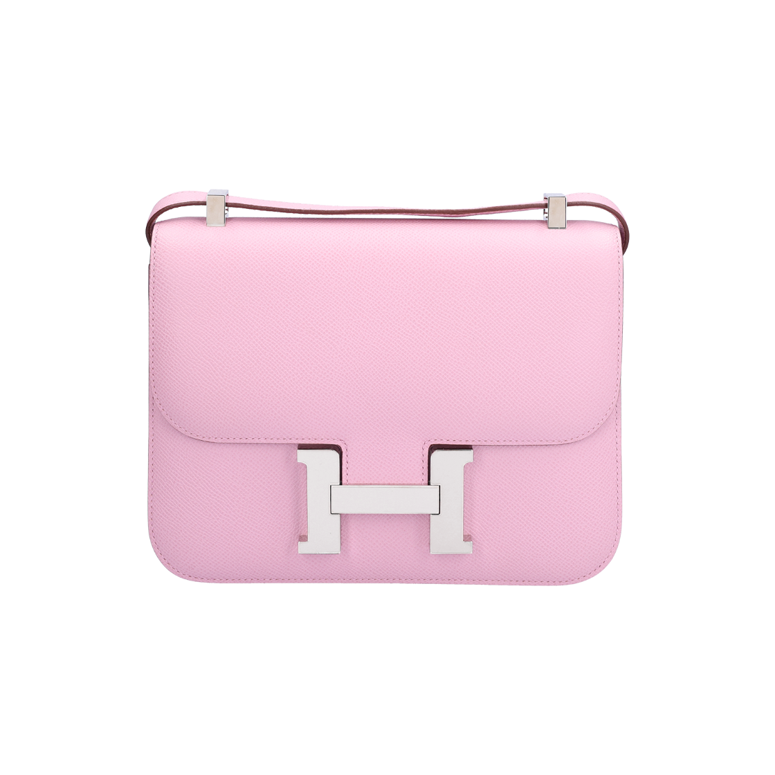 ITH7SBKJW7CH Hermes Constance 1-24 Bag in Appson Mauve with Silver Hardware and U-Stamp