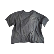 Aoiro Low-Key Cropped S/S T-Shirt Washed Grey