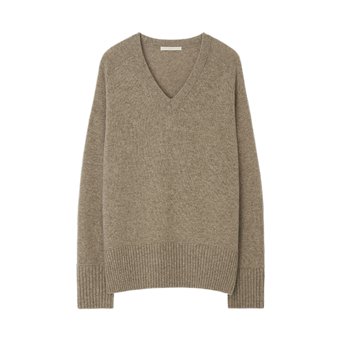 지비에이치 어페럴 울 브이넥 스웨터 / 오트밀