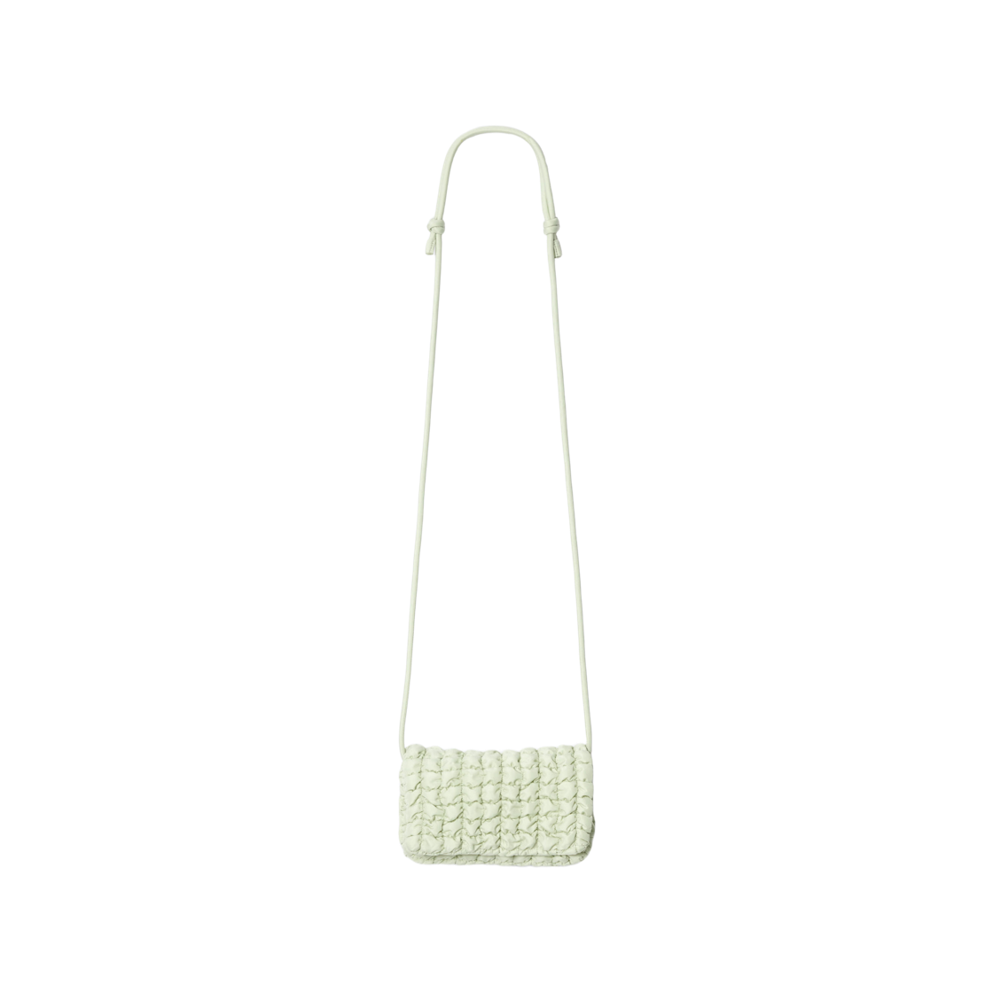코스 퀼티드 크로스바디 메신저백 페일 그린(COS Quilted Crossbody Messenger Bag Pale Green) - 1