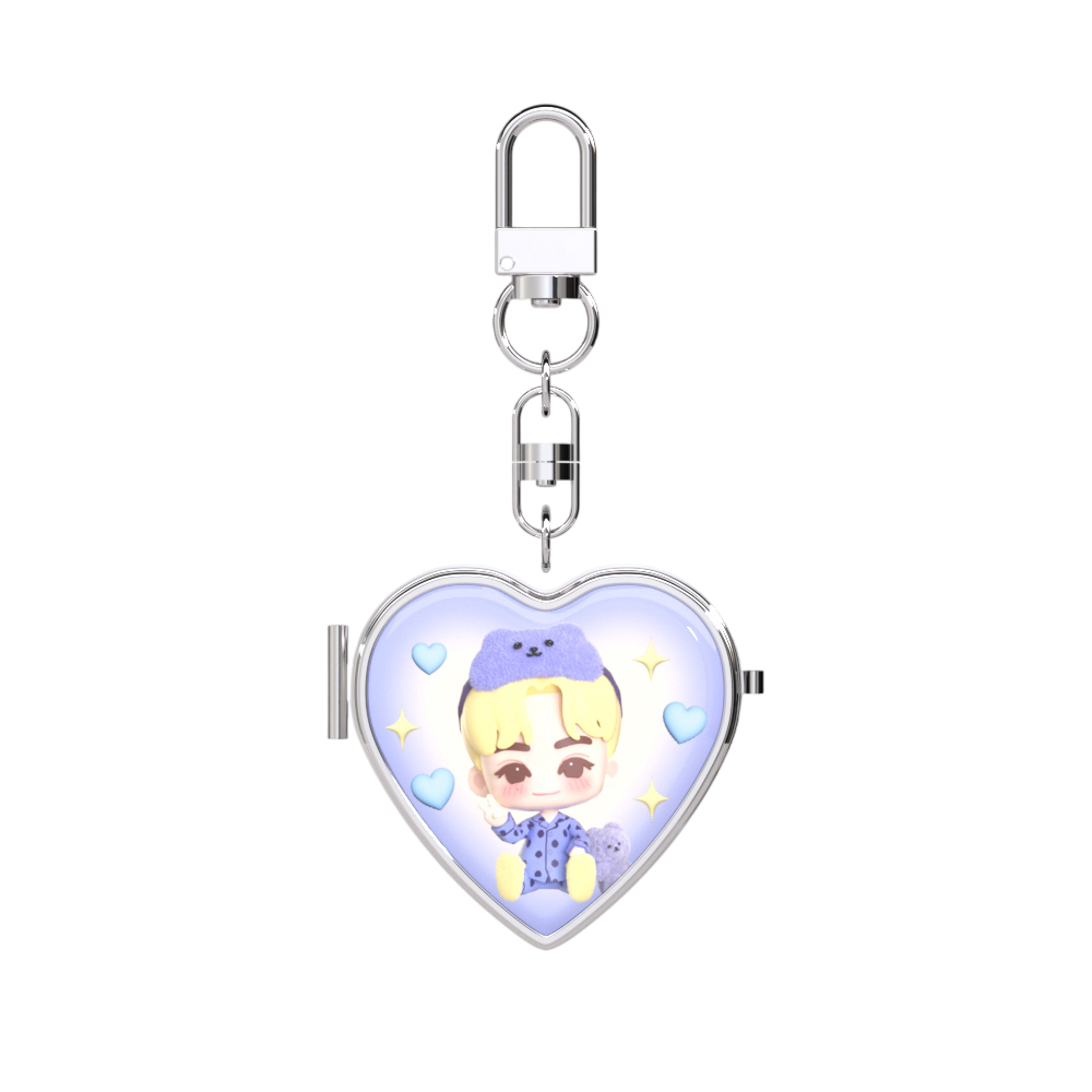 [퍼즐 세븐틴 X 어프어프] 거울 키링 (정한)([Puzzle SEVENTEEN X EARPEARP] Mirror Key Chain (JEONGHAN))