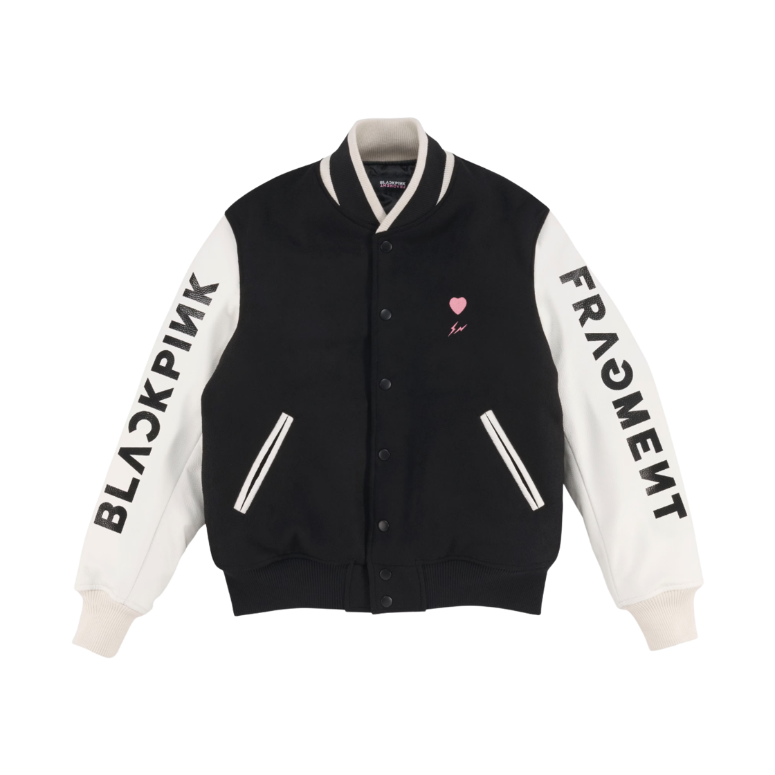 프라그먼트 x 블랙핑크 스타디움 자켓 화이트(Fragment x Blackpink Stadium Jacket White)