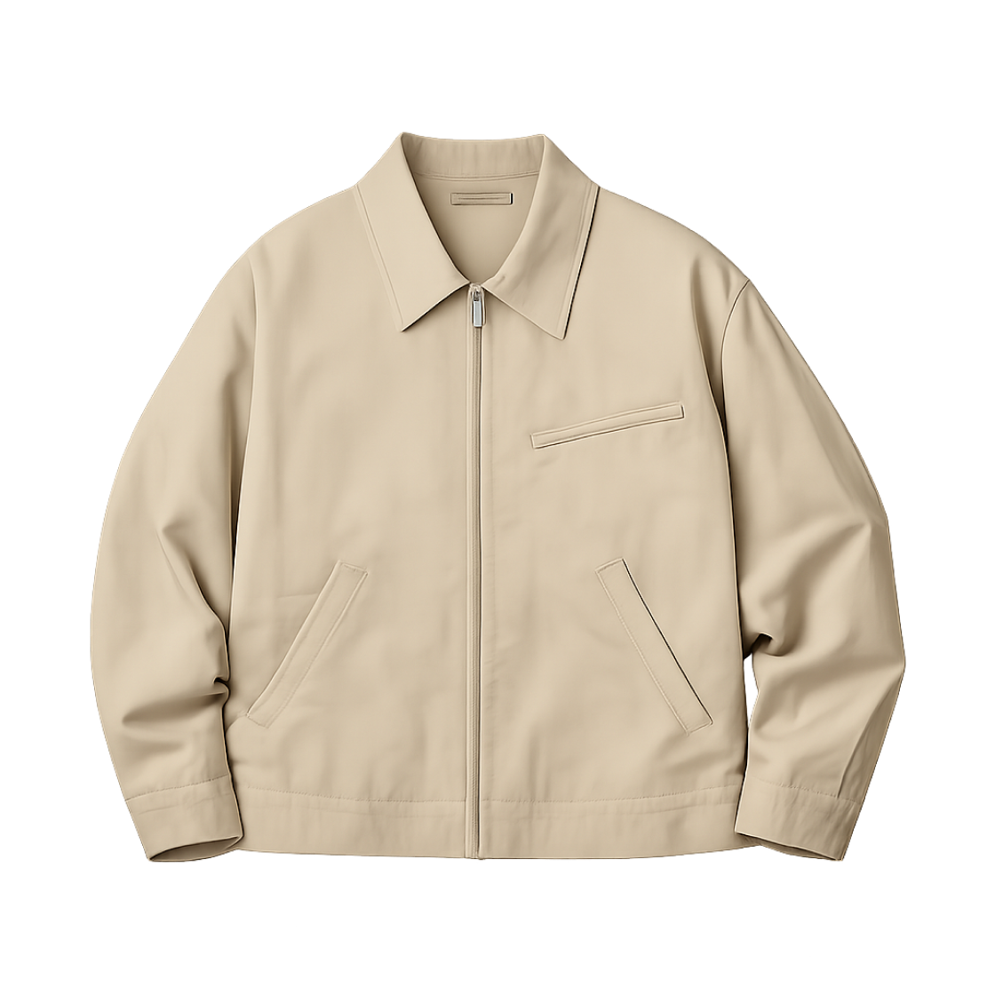 유니클로 집업 블루종 베이지 - JP(Uniqlo Zip-Up Blouson Beige - JP)