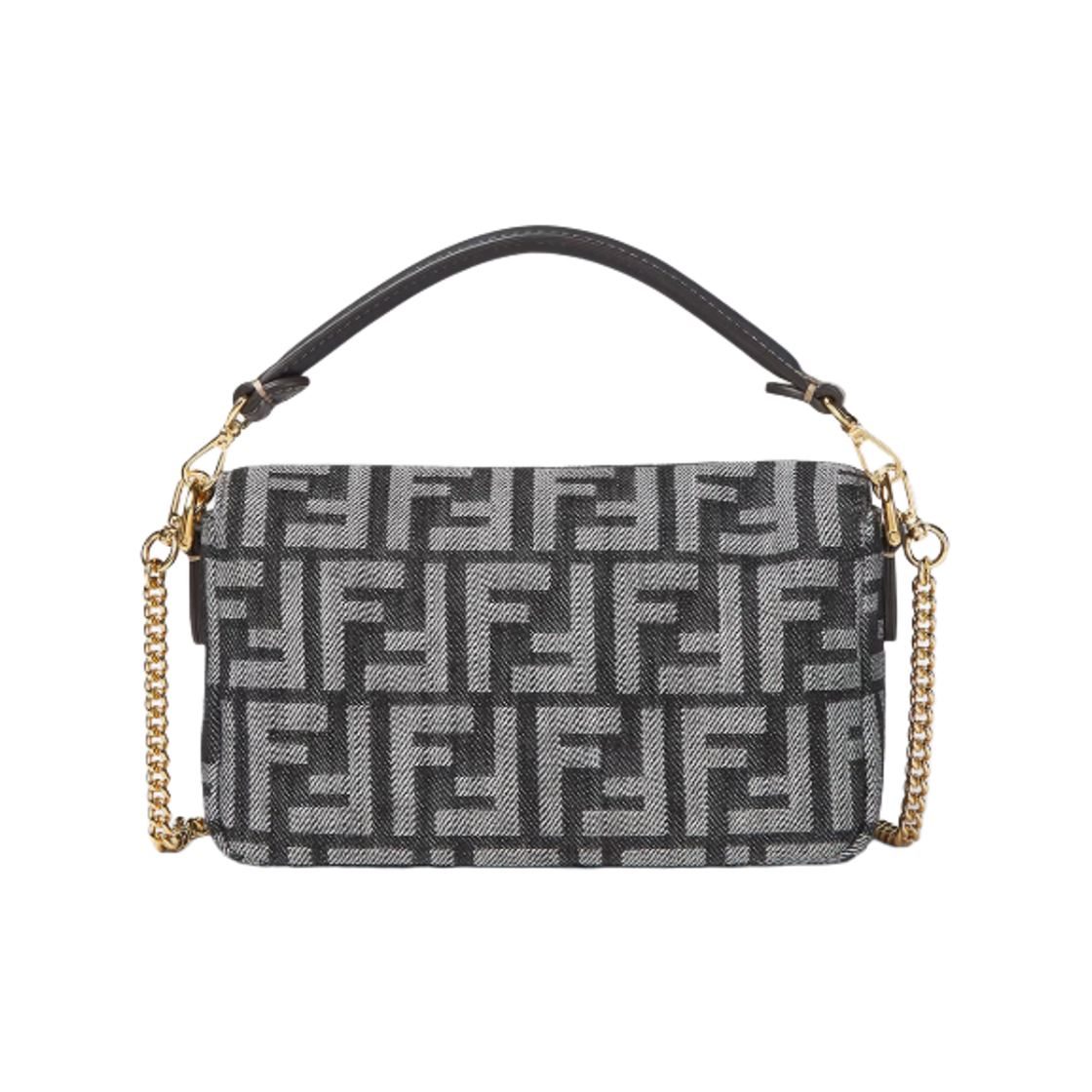 펜디 바게트 미니 FF 자카드 백 다크 블루(Fendi Baguette Mini FF Jacquard Bag Dark Blue) - 2