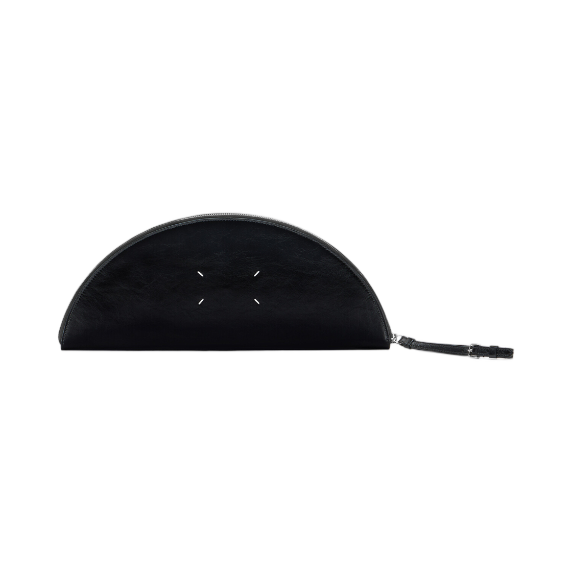 SB1ZI0015P8831T8013 Maison Margiela Halfmoon Leather Pouch Black
