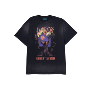 SLAYER Undermycar Divine Intervention Vintage Washed T-Shirts Black