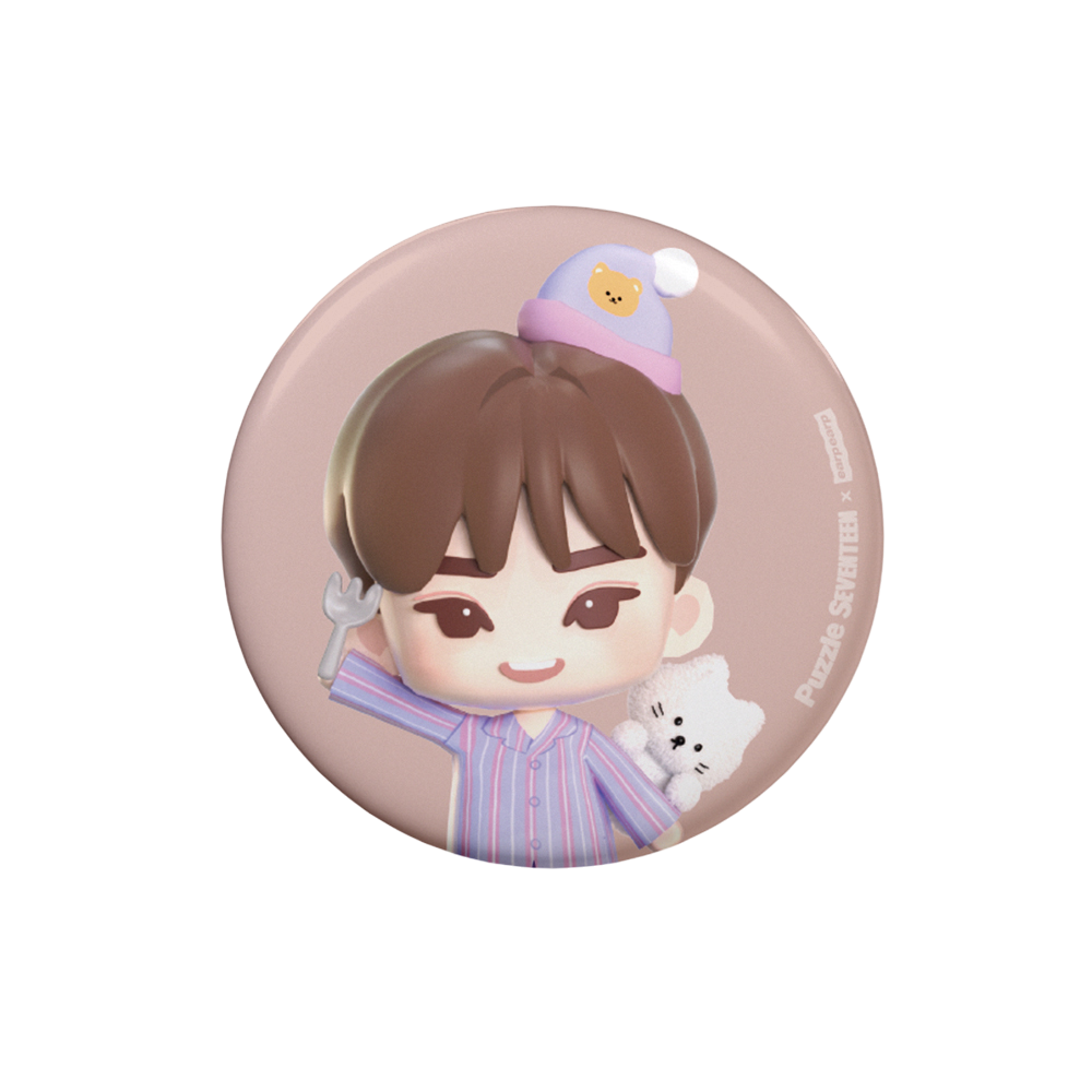 E2512_0304 [Puzzle SEVENTEEN X EARPEARP] Pin Button (MINGYU)