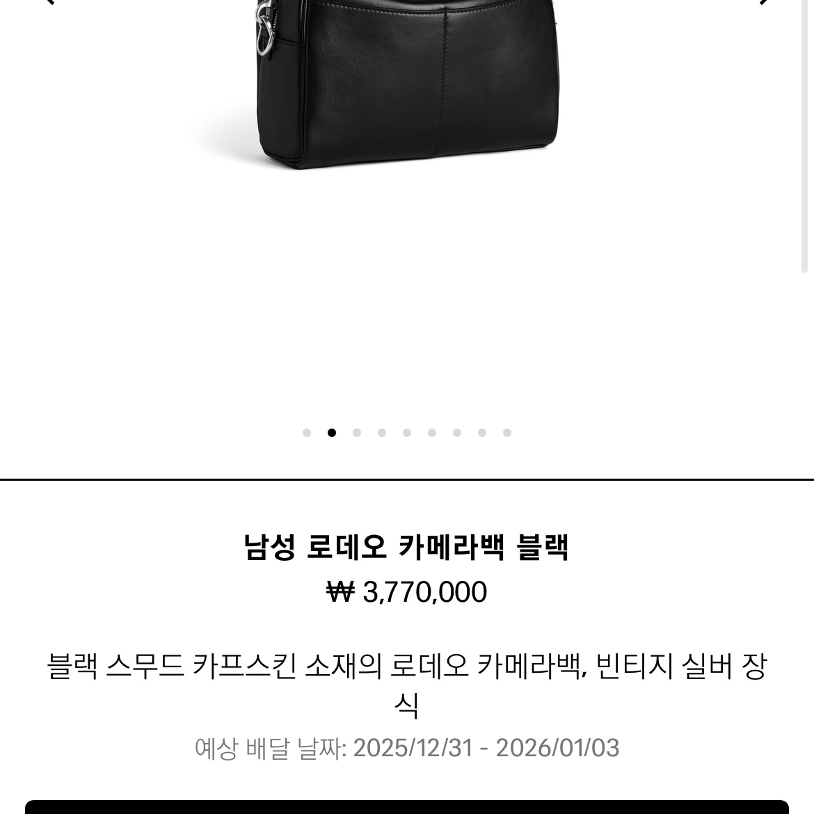 Balenciaga Rodeo Camera Bag Black 착용 스타일 - 1