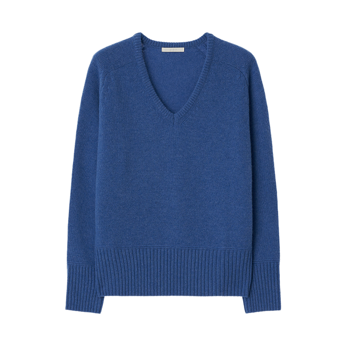 지비에이치 어페럴 울 브이넥 스웨터 / 마린 블루