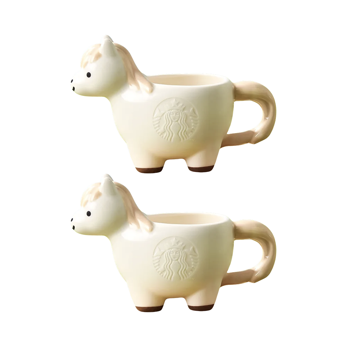 스타벅스 해피 포니 팜 베이비 포니 데미 머그 89ml (2개 세트)(Starbucks Happy Pony Parm Baby Pony Demi Mug 89ml (Set of 2))