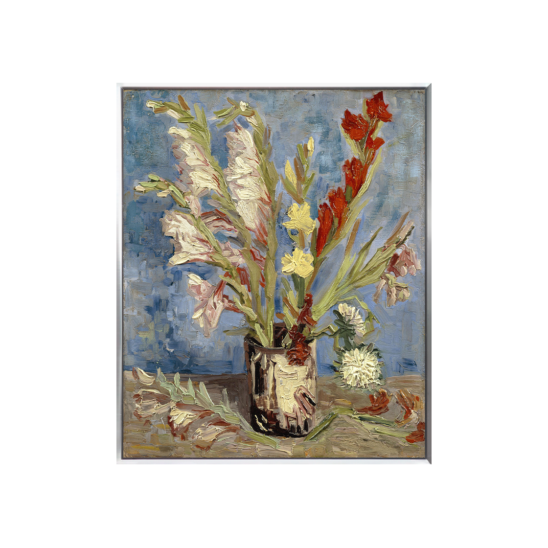 ARTBMFP0019 Print Bakery Vincent van Gogh (Dutch, 1853-1890) , Vase with gladioli and China asters (1886)