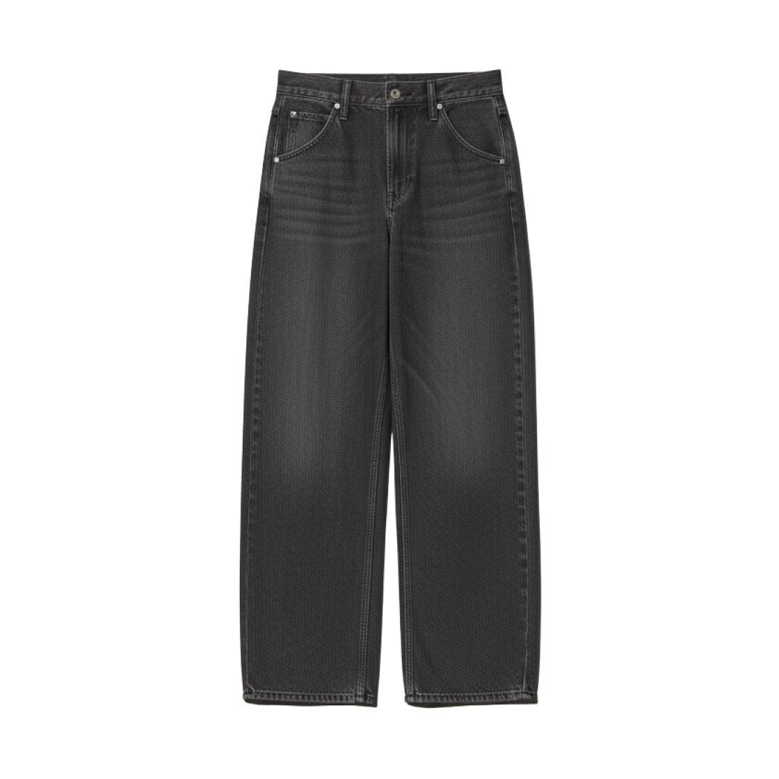 (W) 유니클로 배기 커브 진 다크 그레이 - JP((W) Uniqlo Baggy Curve Jeans Dark Gray - JP)