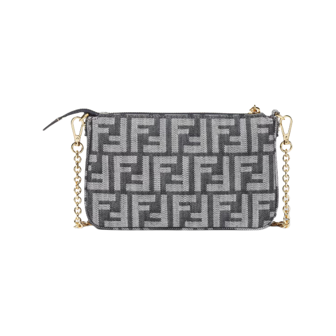 펜디 바게트 FF 자카드 파우치 다크 블루(Fendi Baguette FF Jacquard Pouch Dark Blue) - 2