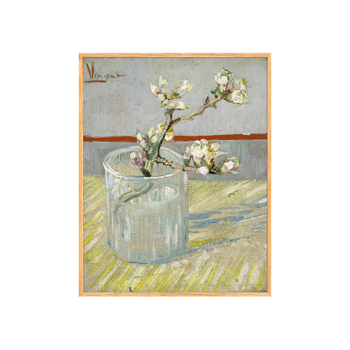 [3% 적립] 프린트베이커리 빈센트 반 고흐, 유리컵 속의 아몬드 꽃 가지([3% 적립] Print Bakery  Vincent van Gogh (Dutch, 1853-1890) , Sprig of flowering almond in a glass (1888))