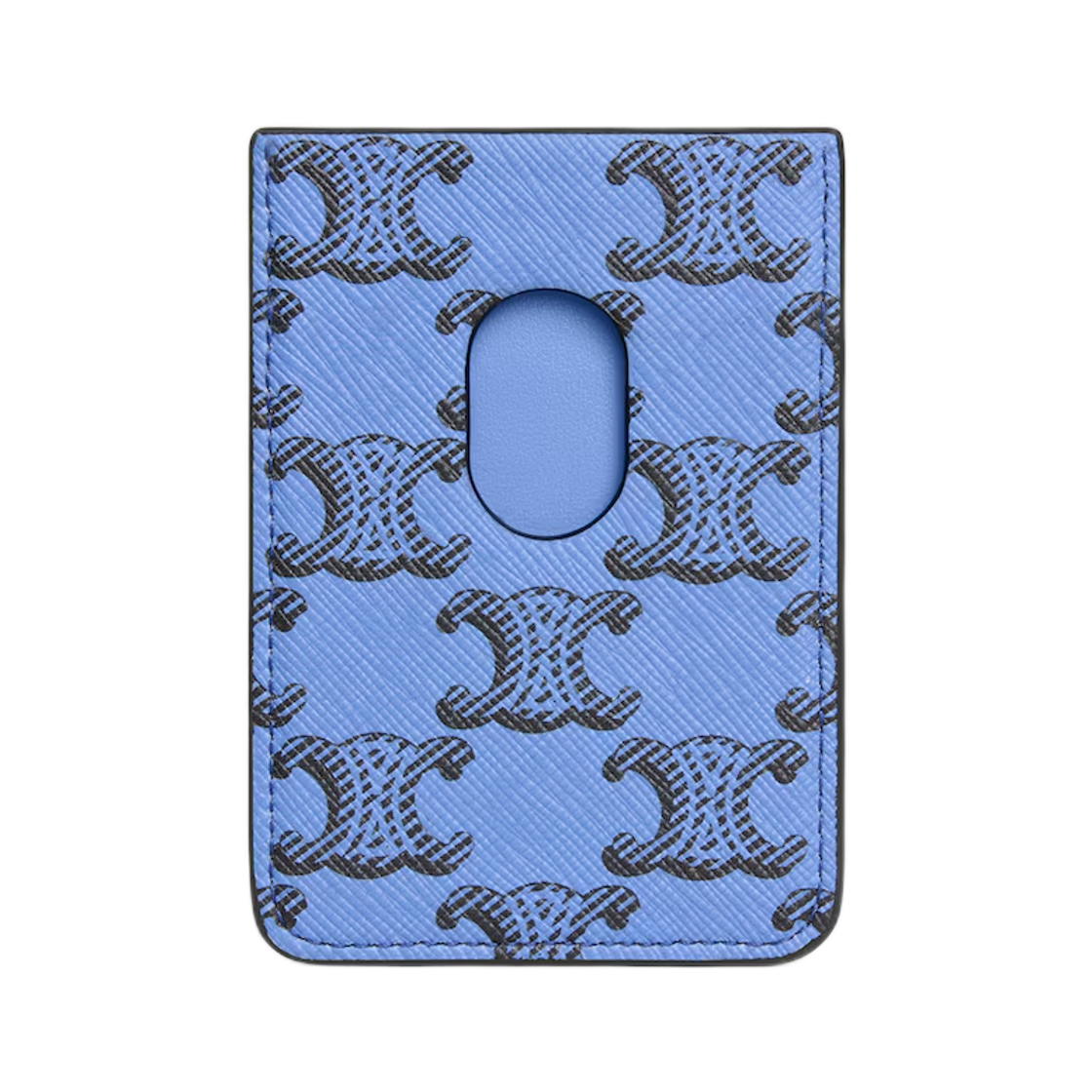 셀린느 트리옹프 캔버스 카프스킨 마그넷 카드 홀더 울트라 블루(Celine Triomphe Canvas Calfskin Magnet Card Holder Ultra Blue) - 2