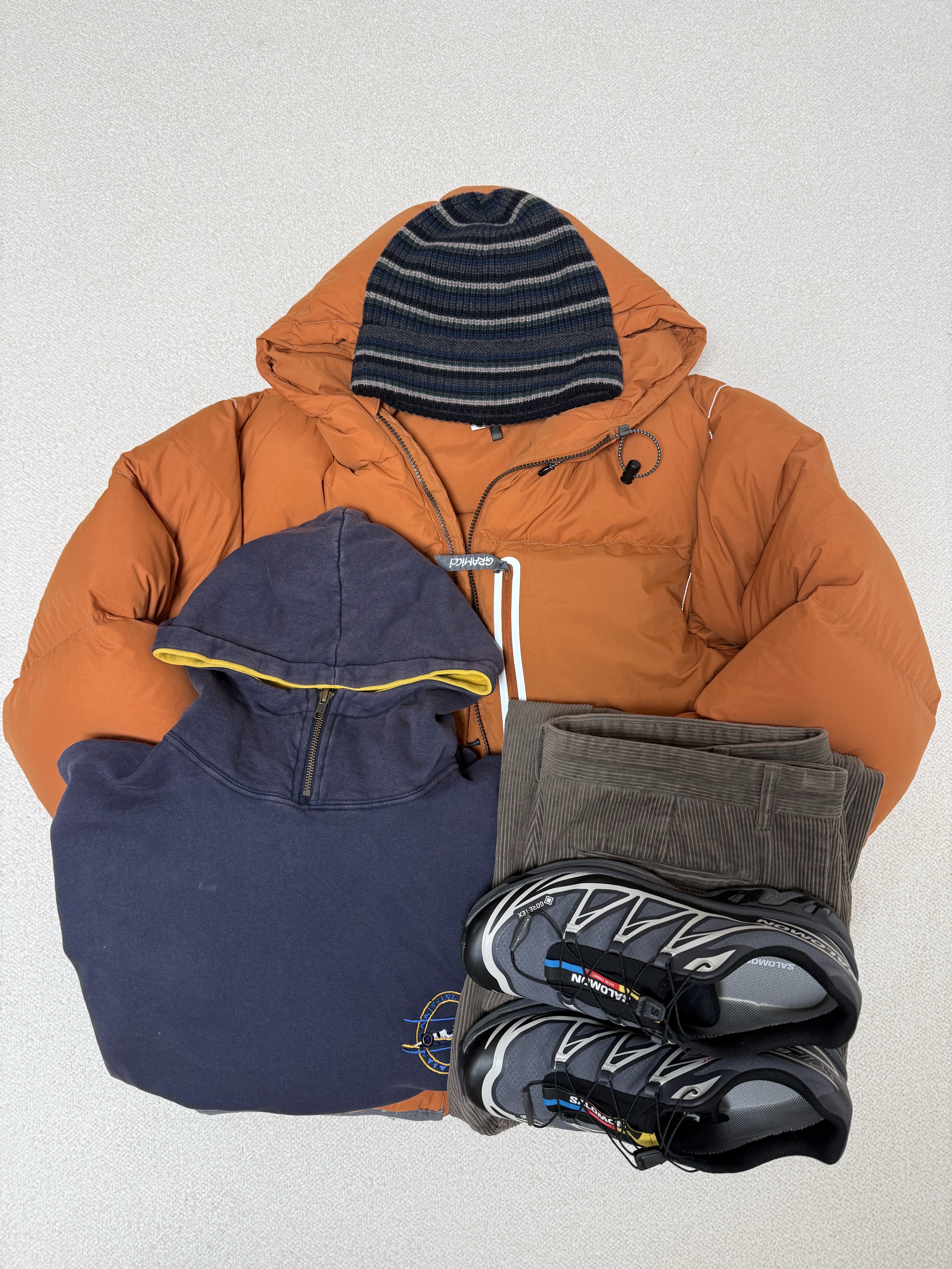 Salomon XT-6 Gore-Tex Black Ebony 착용 스타일 - 1