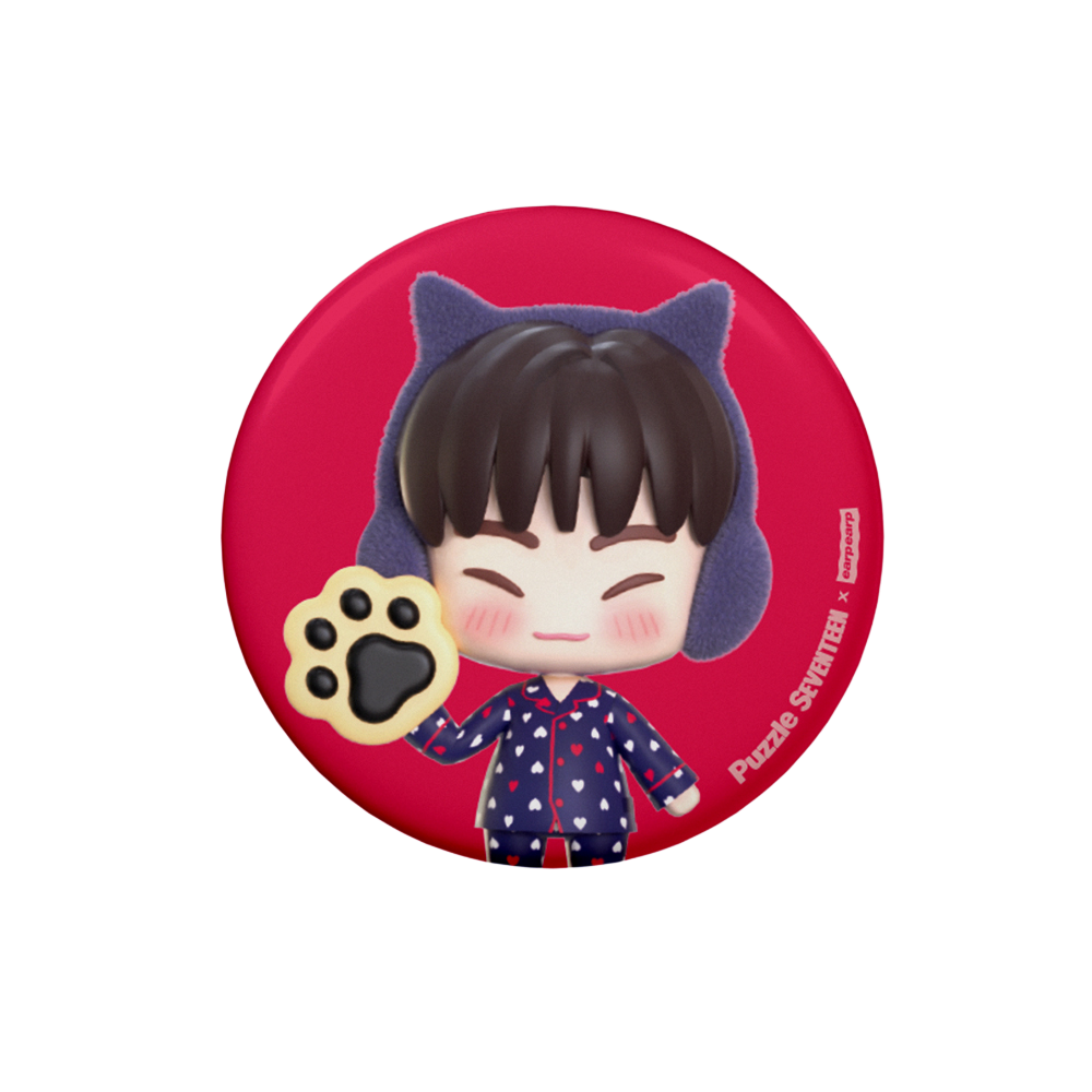 E2512_0300 [Puzzle SEVENTEEN X EARPEARP] Pin Button (HOSHI)